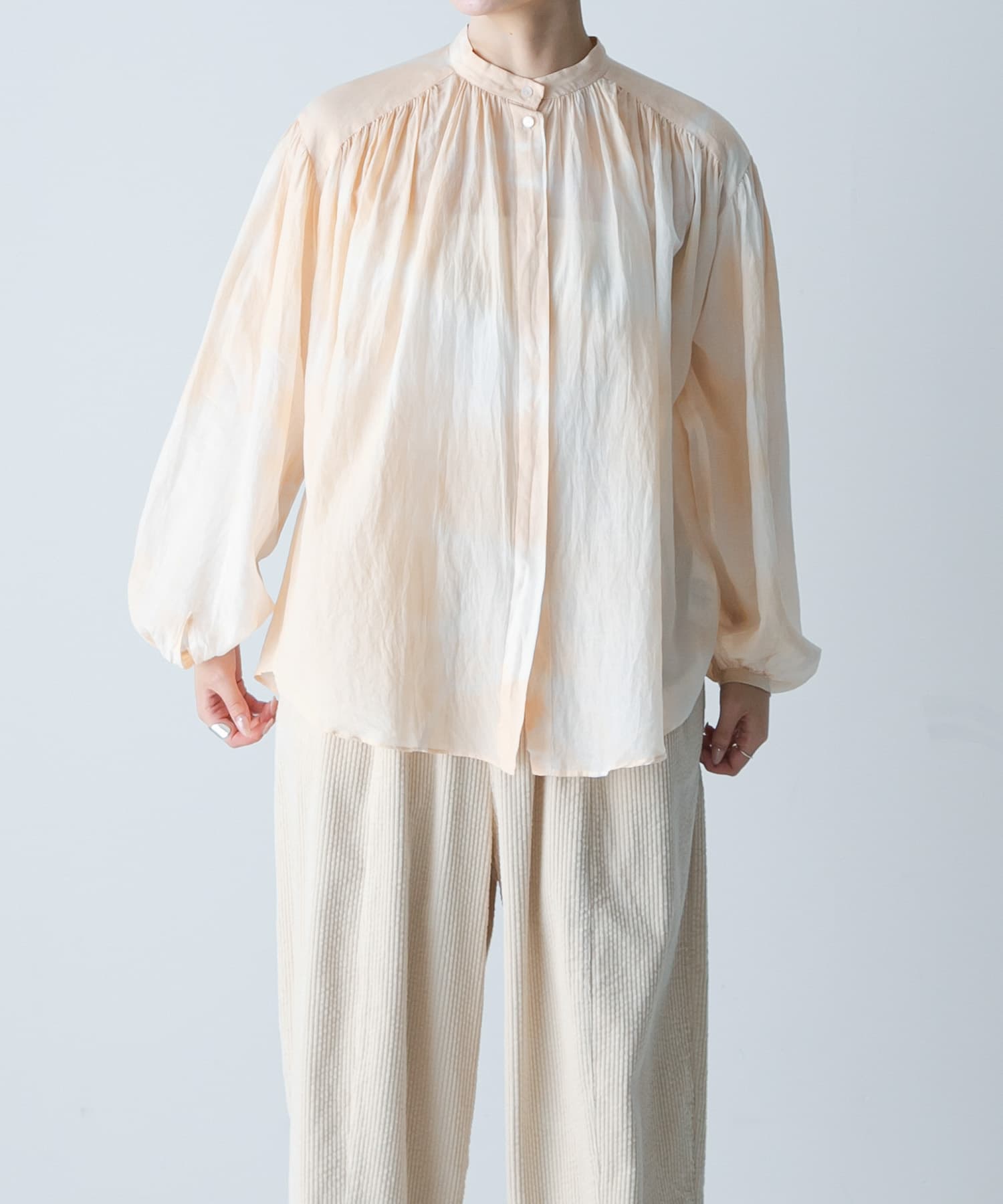 enrica　COTTON SILK BLOUSE