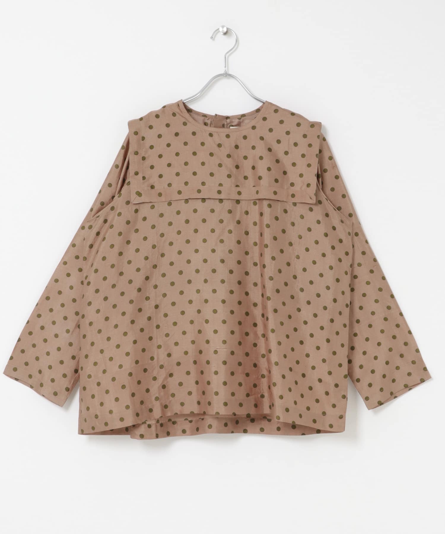 BUNON　Back Button Sailor Blouse C.Brown FREE