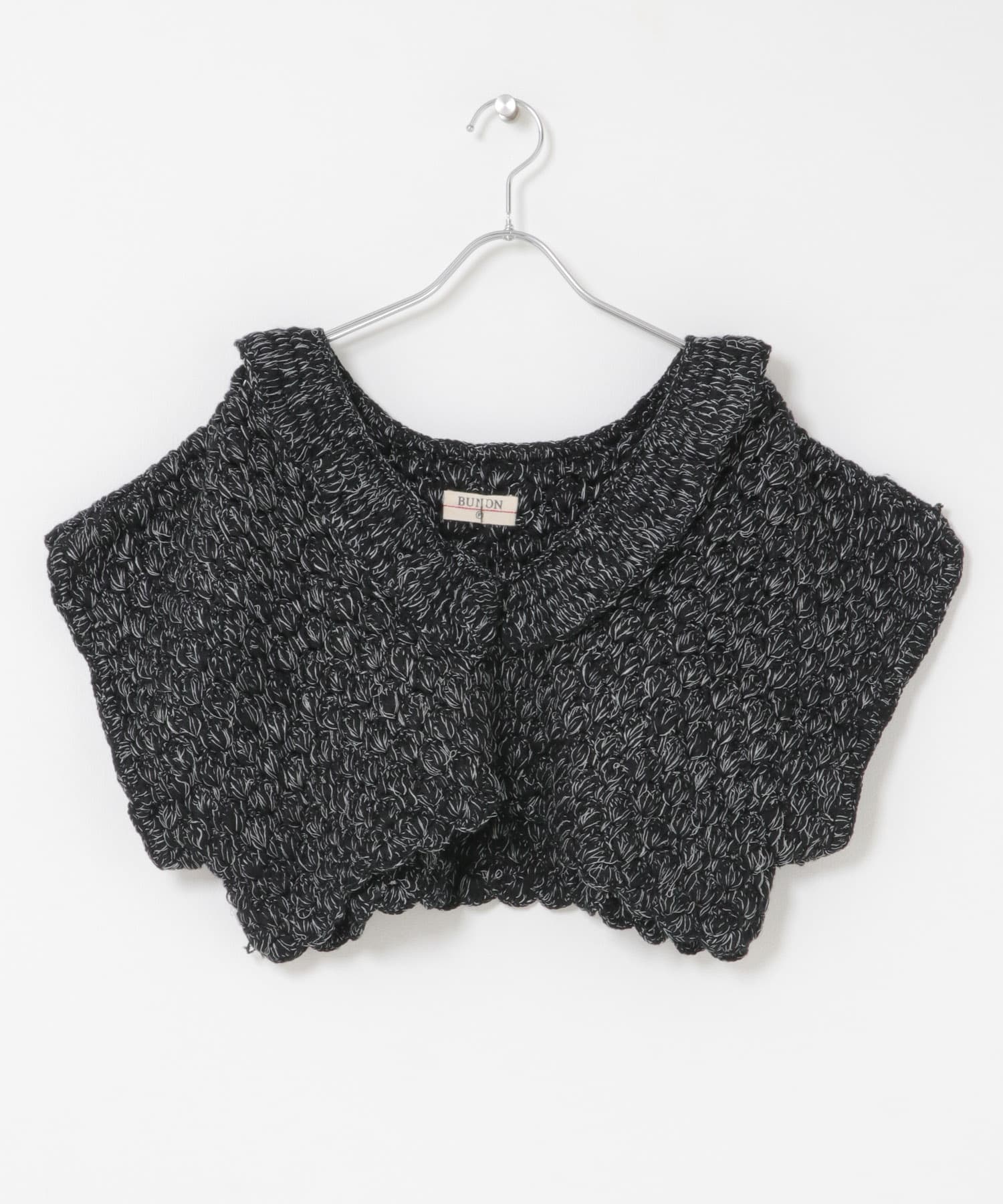 BUNON　Hand Crochet Ruffle Gilet