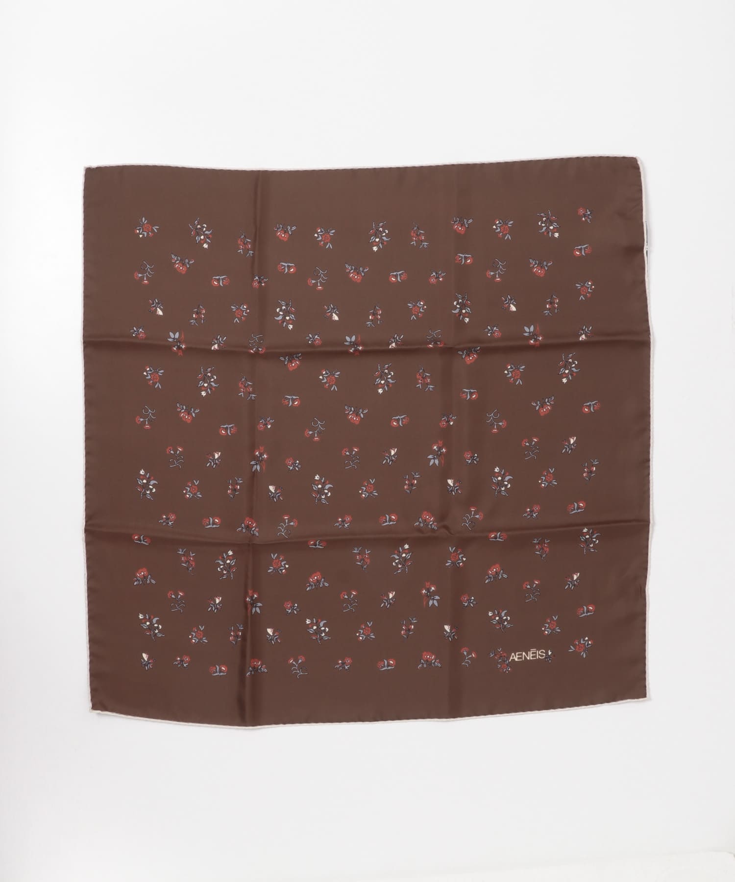 AENEIS　FLORAL DUST SILK SCARF