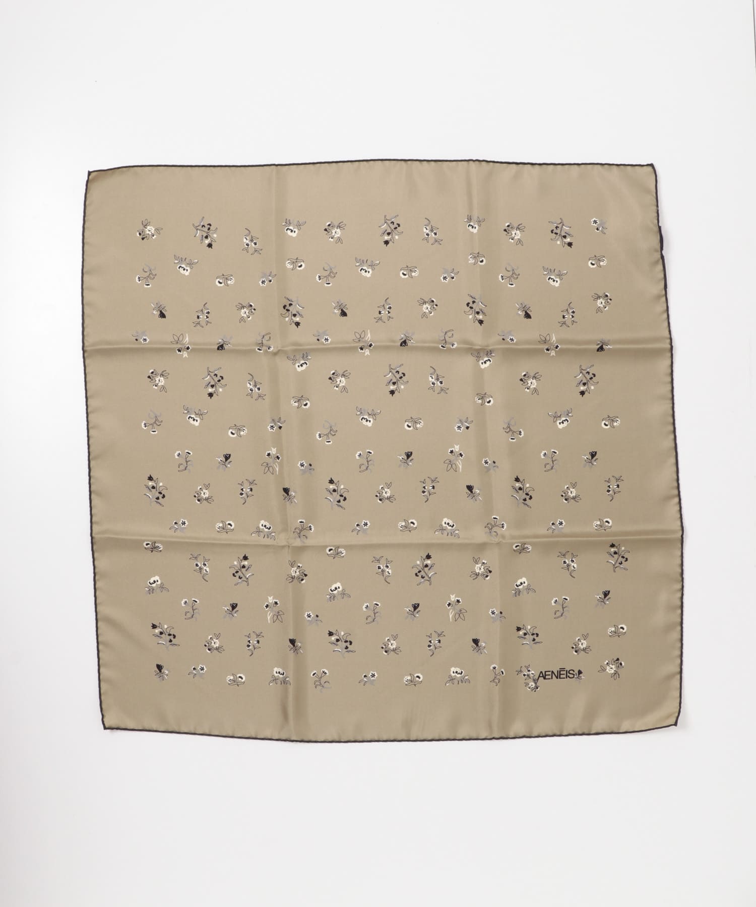 AENEIS　FLORAL DUST SILK SCARF