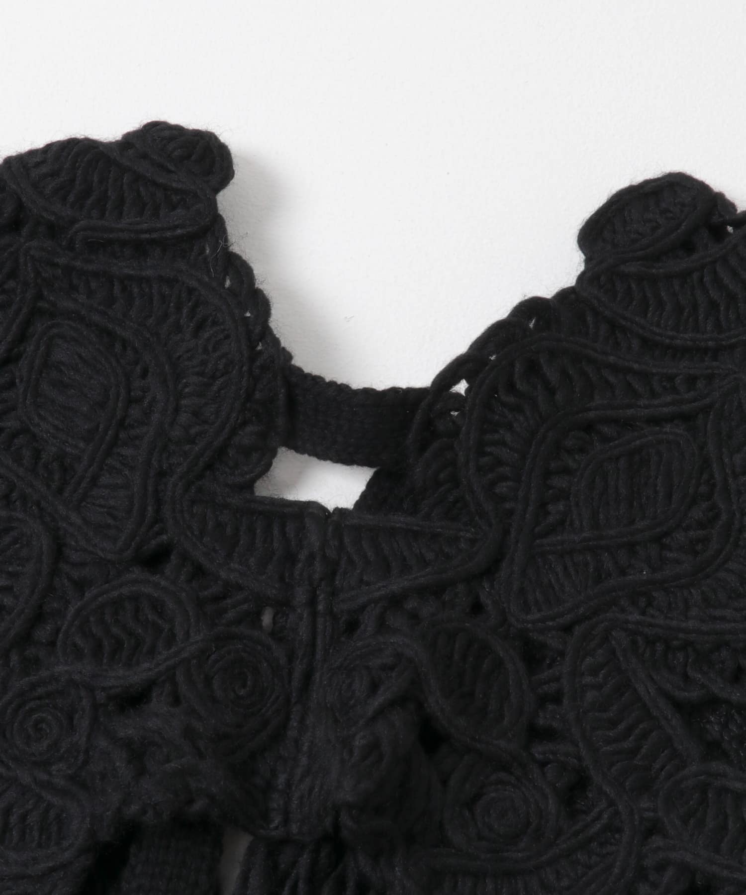 enrica　KNIT BOLERO BLACK FREE