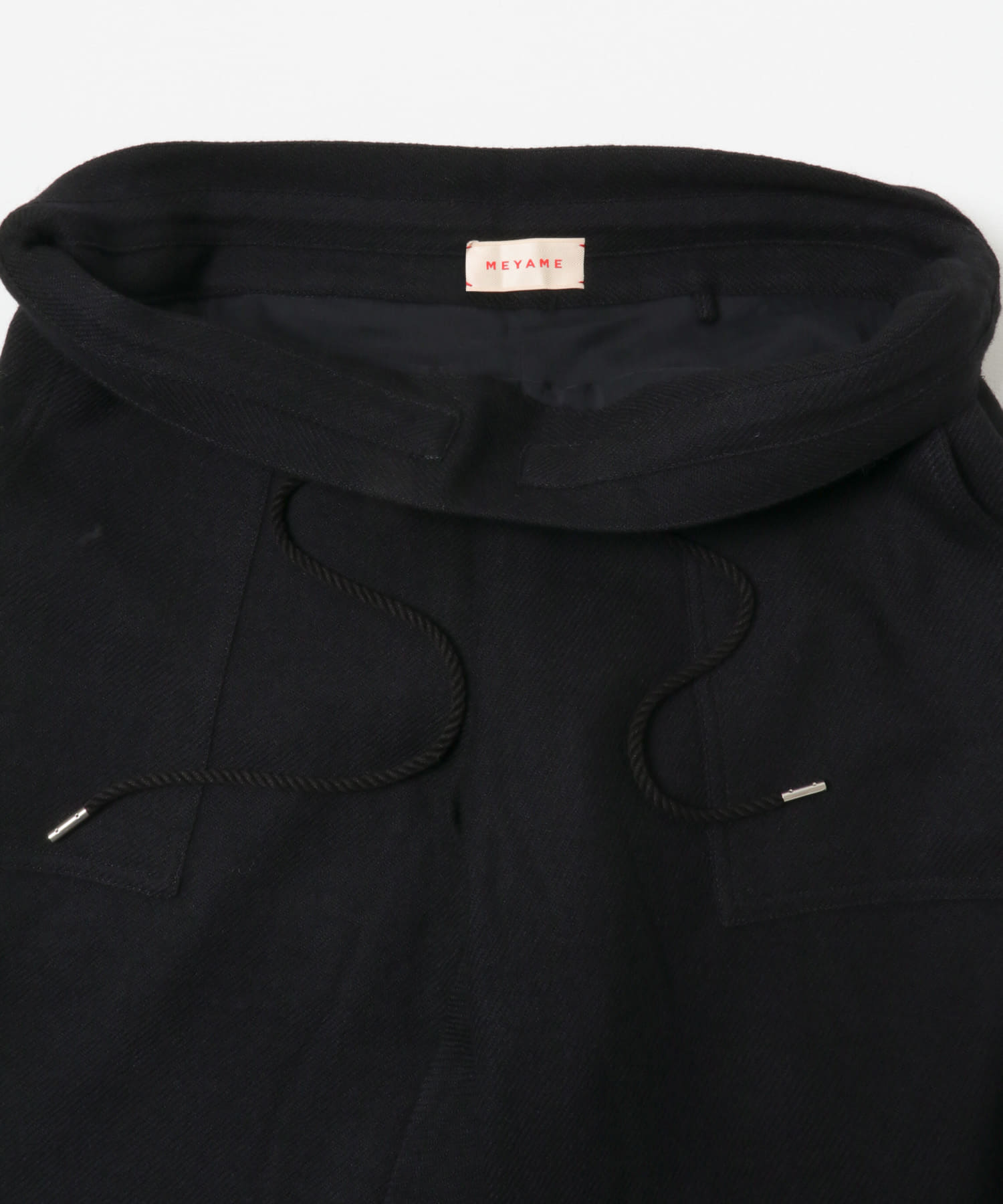 MEYAME　DRAWCORD PANTS BLACK Free