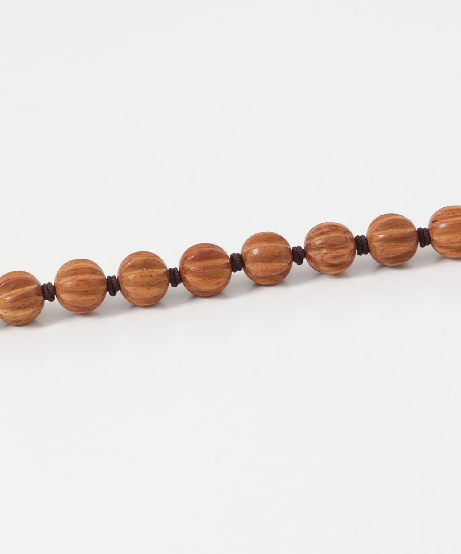OCUCCI jewelry　Bayon wood with silk cord brown Free