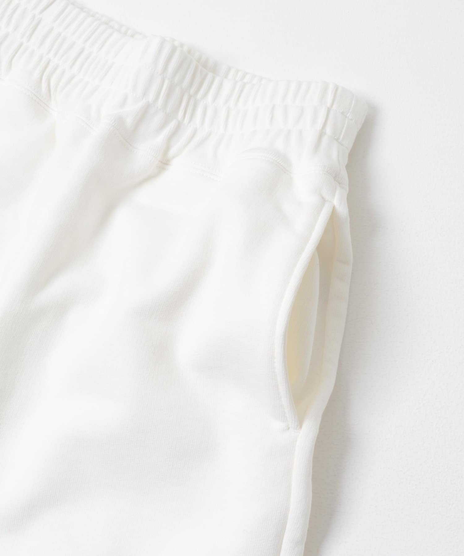 SEEALL　CROPPED BUGGY SWEAT PANTS WHITE M