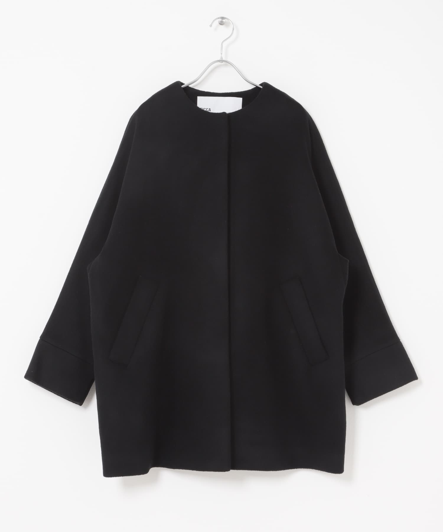 TICCA　ノーカラーテントコート black FREE