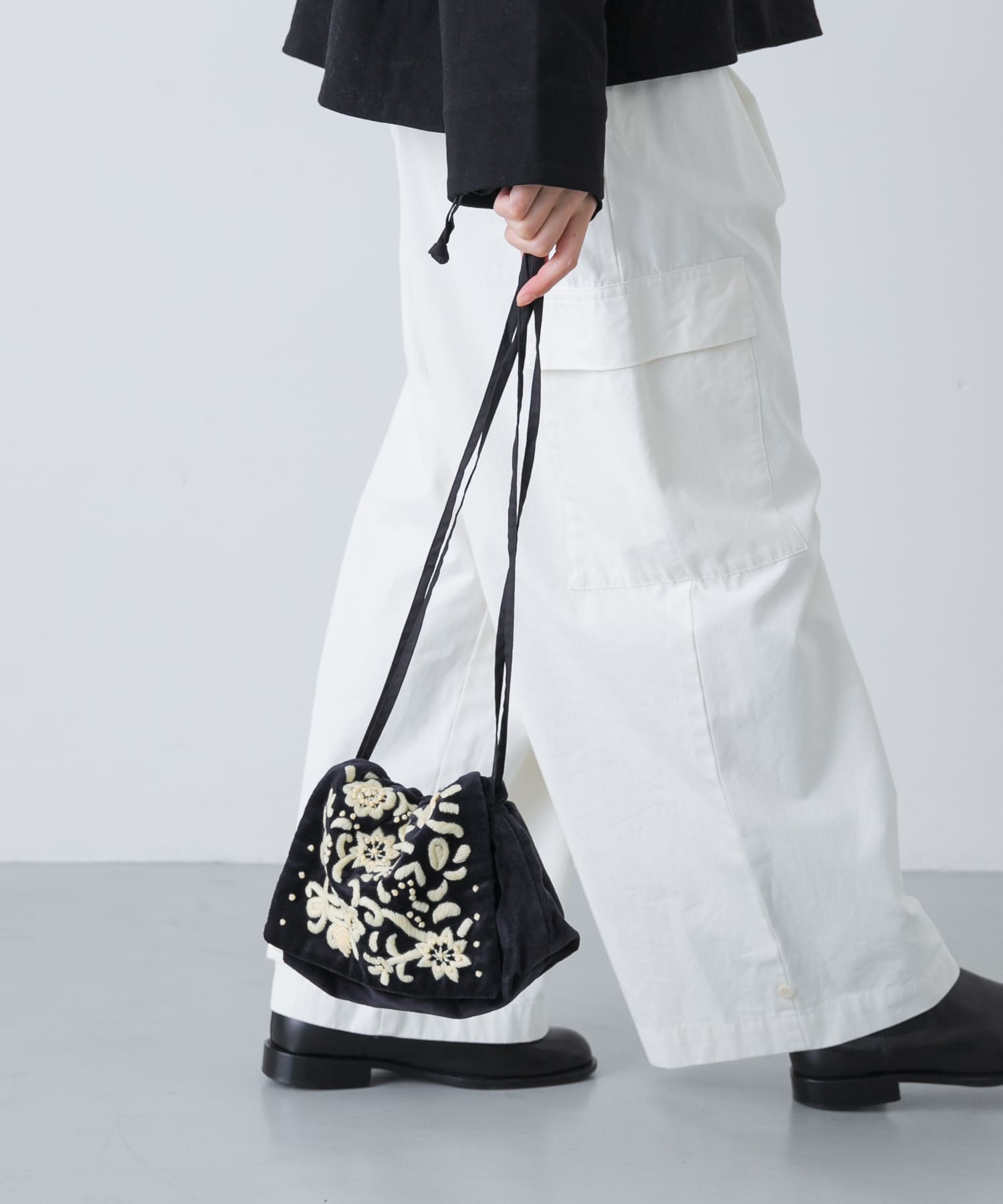 Khadi&co　VELVET FLAP Shoulder Bag