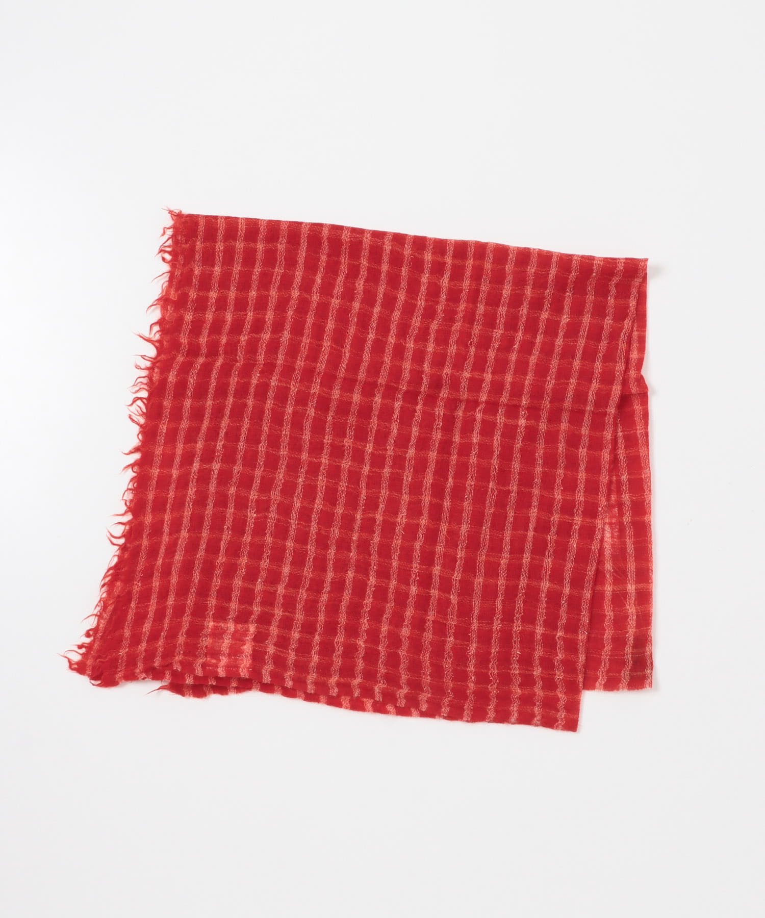 Khadi&co　KBW821 Wool Shawls RD/WHCK Free