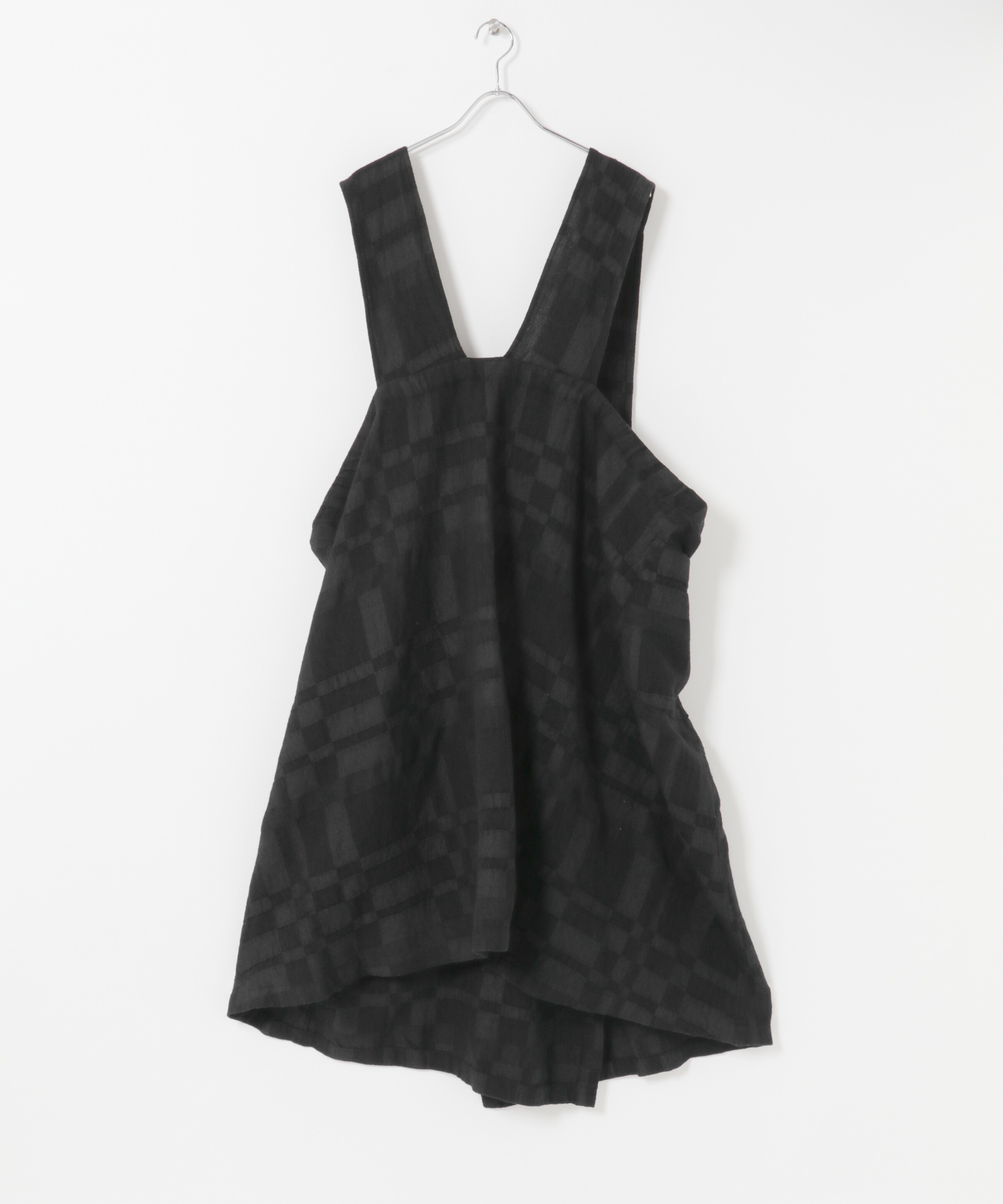 Vlas Blomme　2Wayラップスカート Charcoal FREE