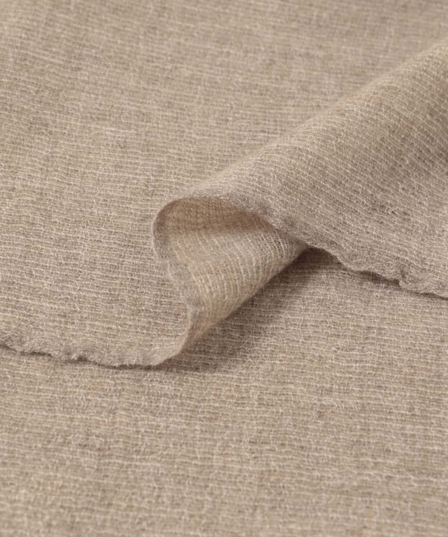 OLU NATURAL BASIC　カシミヤ ラミー交織セルビッチラインストール ブラウン -