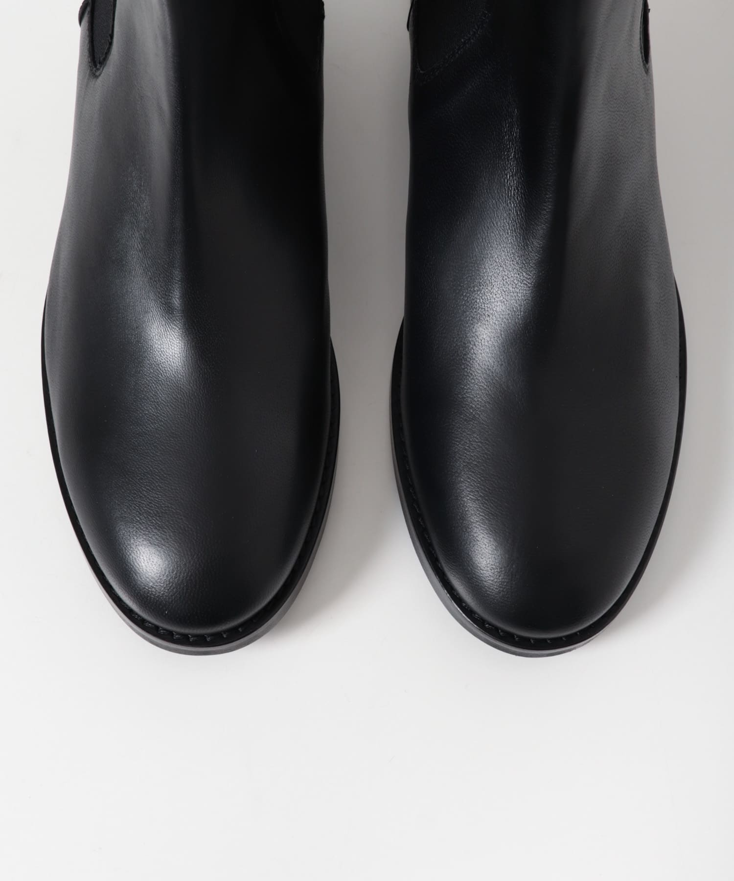 CORSO ROMA, 9 カーフレザーサイドゴアブーツ(36 NERO): シューズ