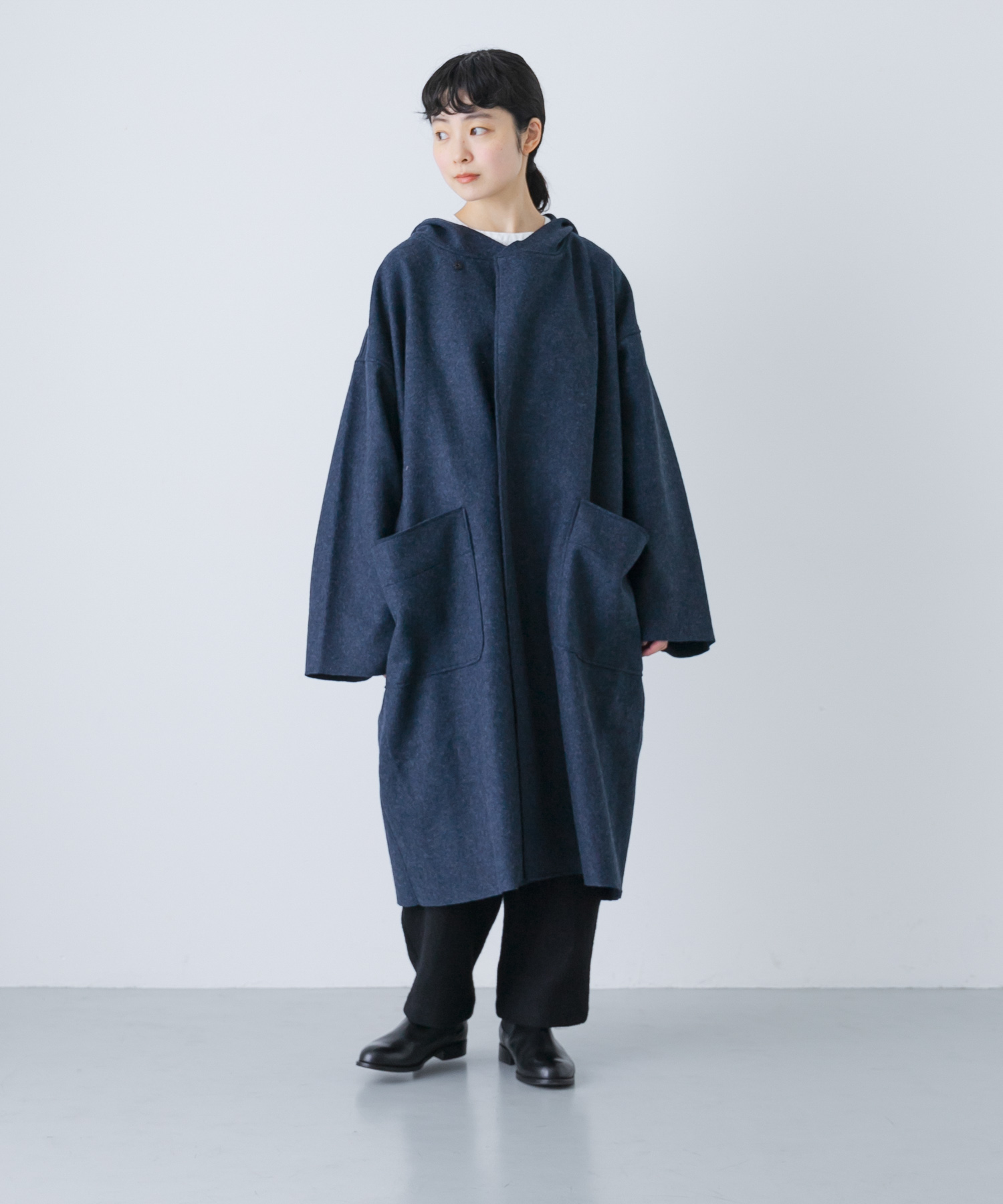 MITTAN　圧縮ウールニットフードコート