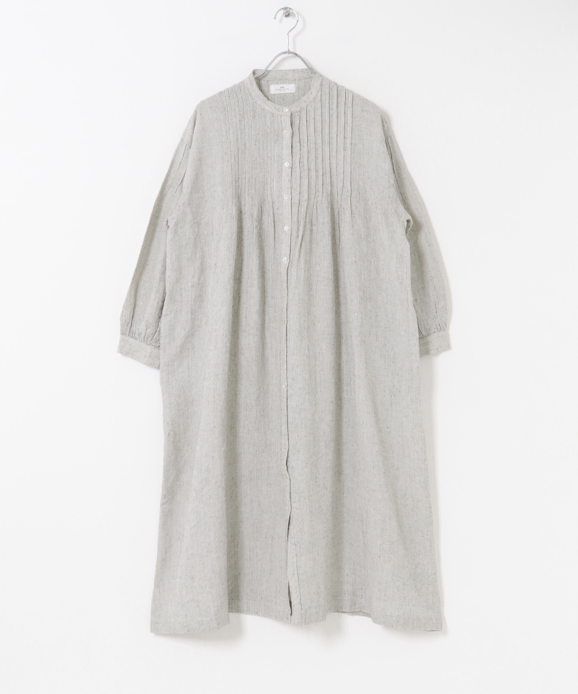 SOIL　BANDED COLLAR DRESS