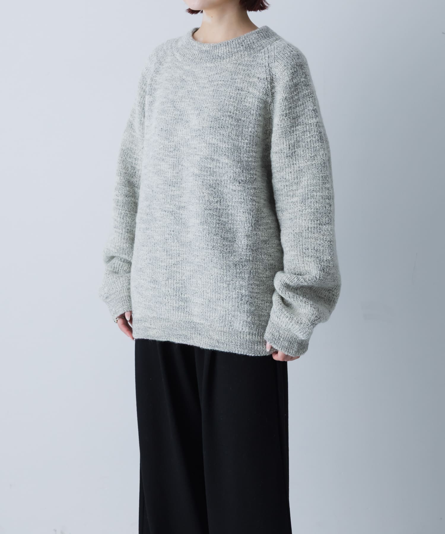 MITTAN　ウルグアイスラブNMウールセーター