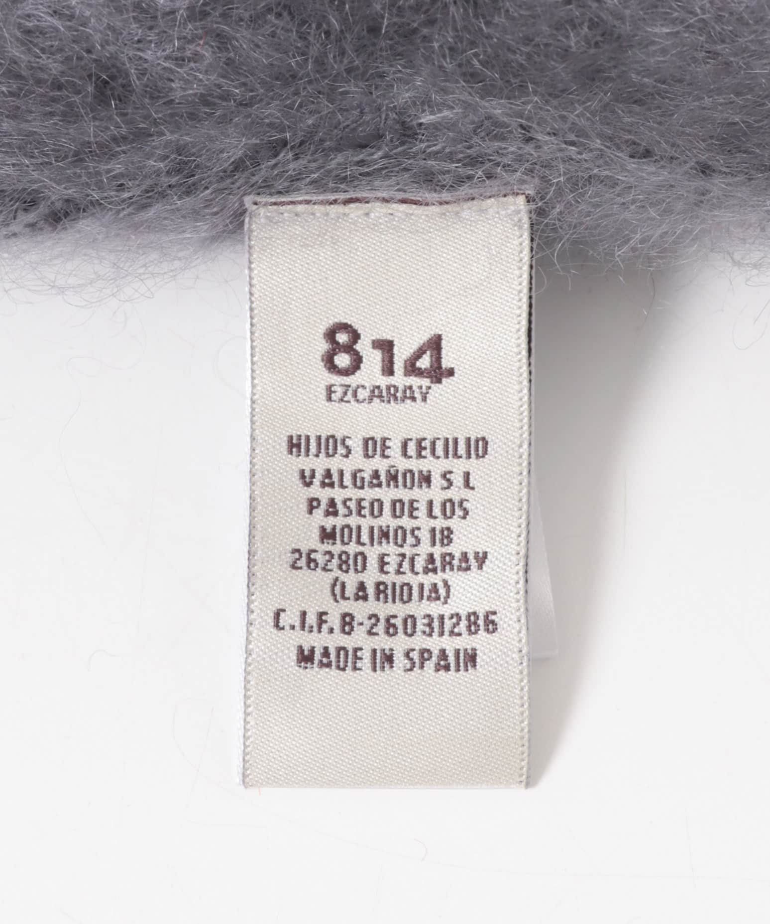 814 Ezcaray　SCARF LISO 315グレー Free