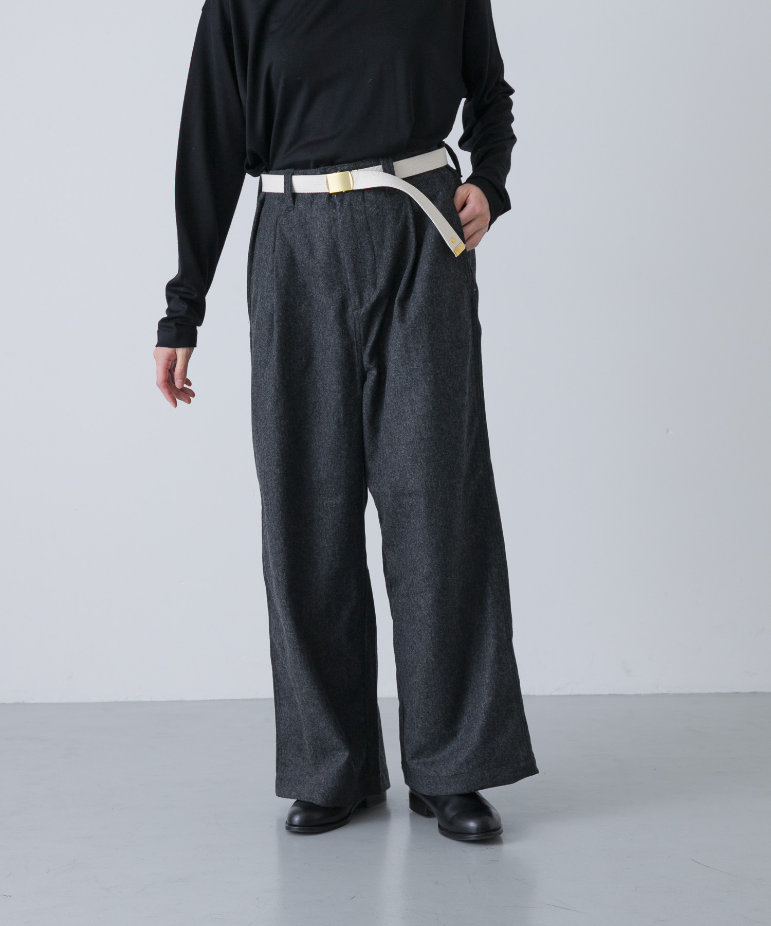 MASTER&CO　FLANNEL WIDE PANTS