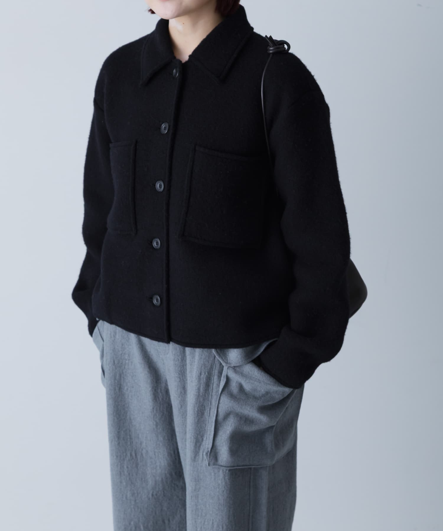 MEYAME　LIGHT WOOL SHORT JACKET