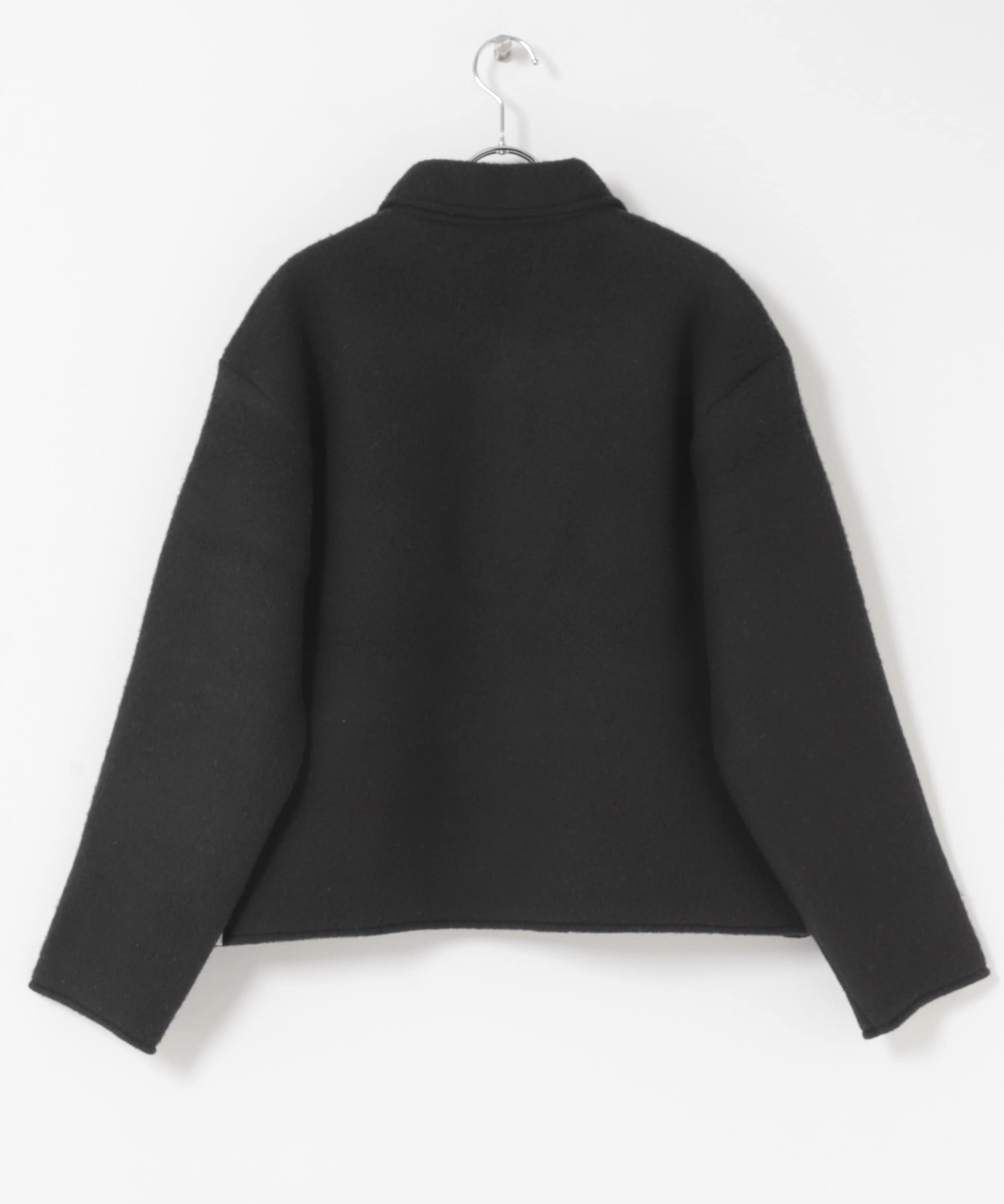 MEYAME　LIGHT WOOL SHORT JACKET BLACK Free