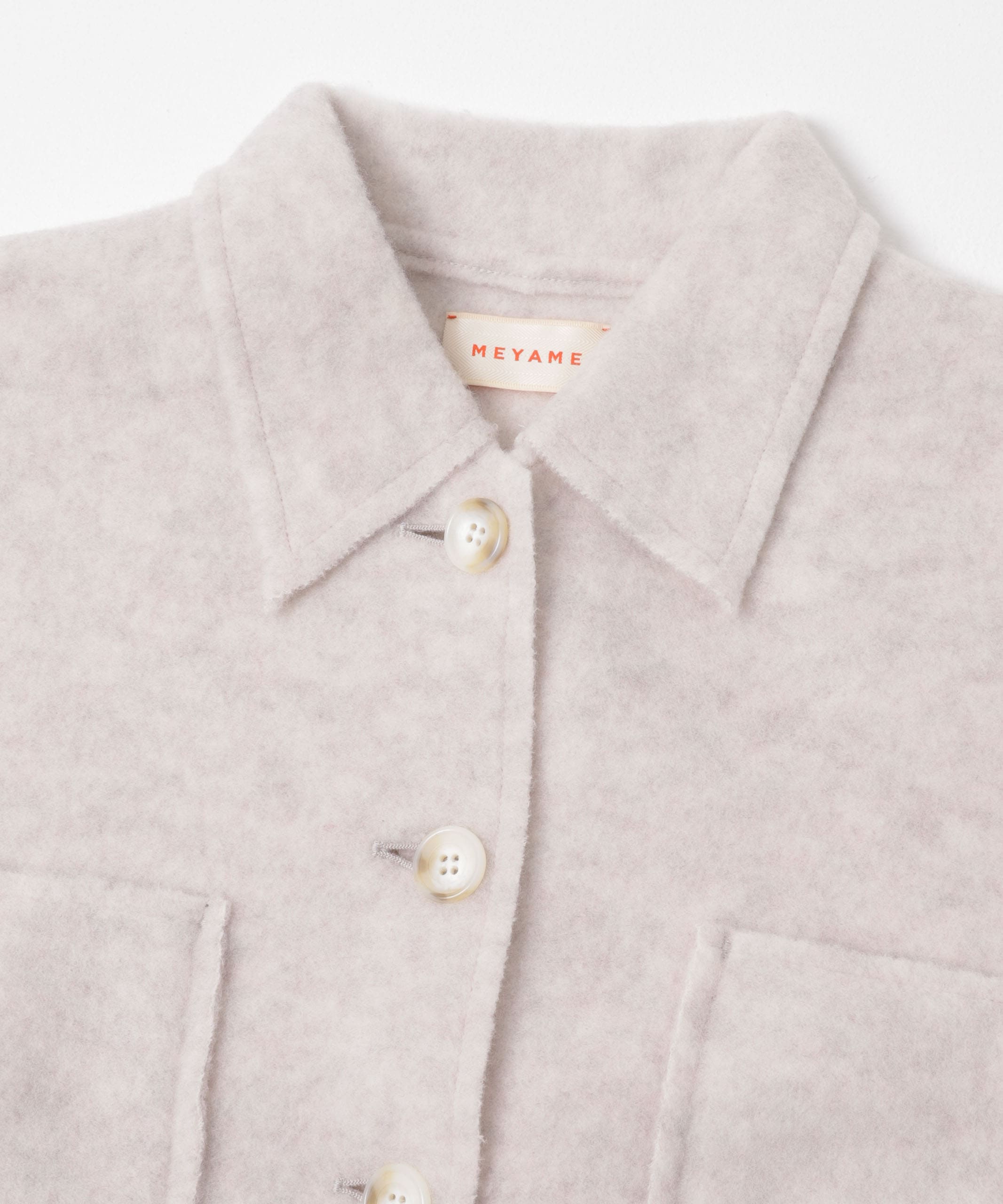 MEYAME　LIGHT WOOL SHORT JACKET GREY Free