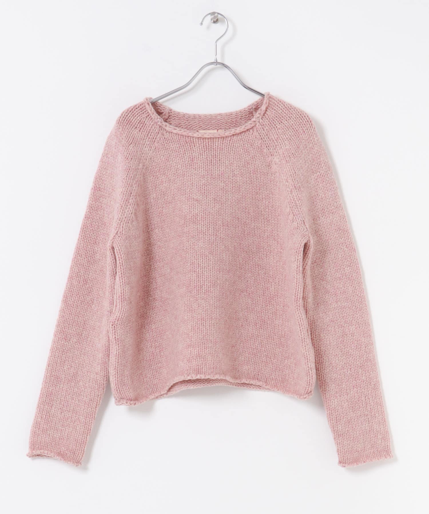 MEYAME　WASHABLE WOOL MIDDLE KNIT PINK Free