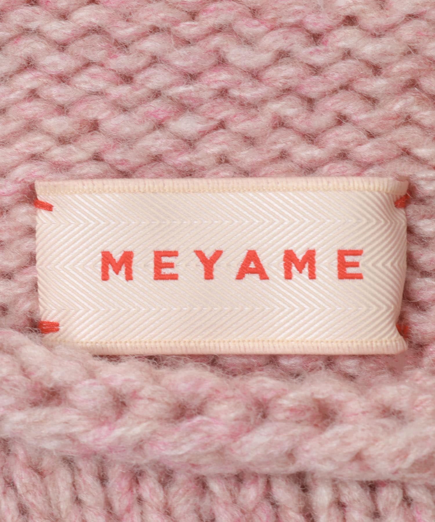 MEYAME　WASHABLE WOOL MIDDLE KNIT PINK Free