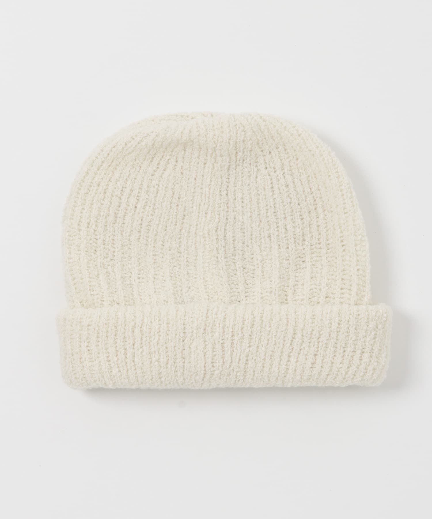 mature ha.　knit cap cashmere white one