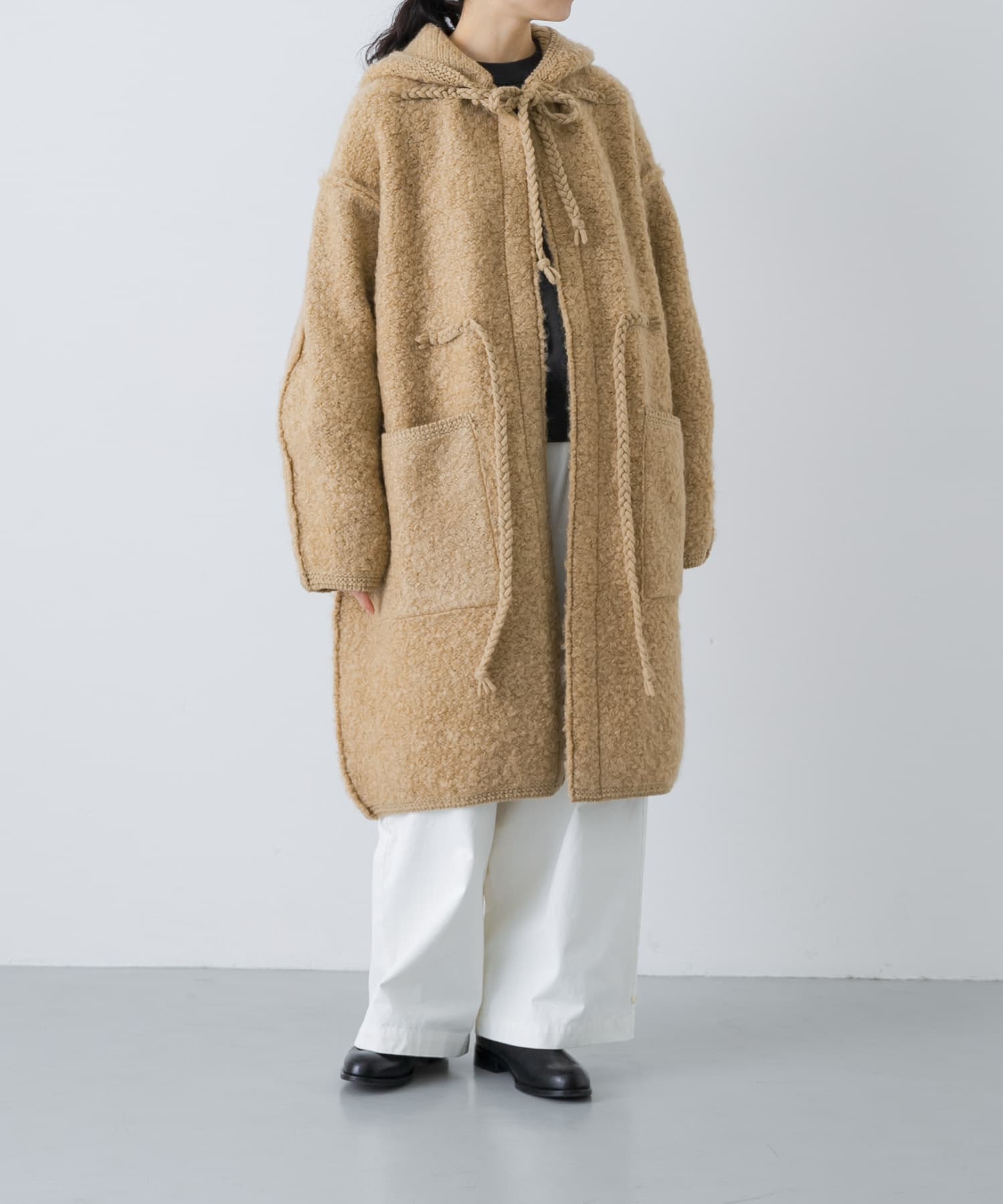 unfil　jumbo loop knit coat