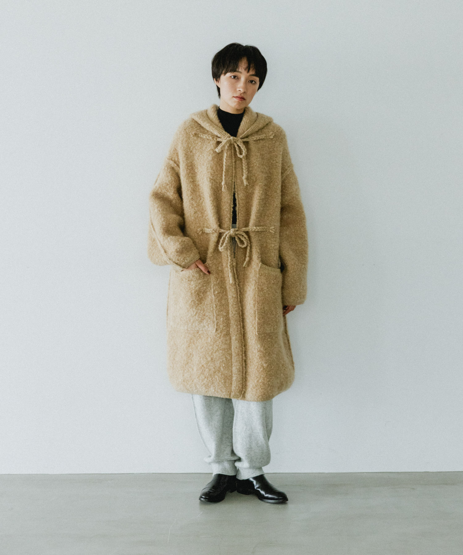 unfil　jumbo loop knit coat