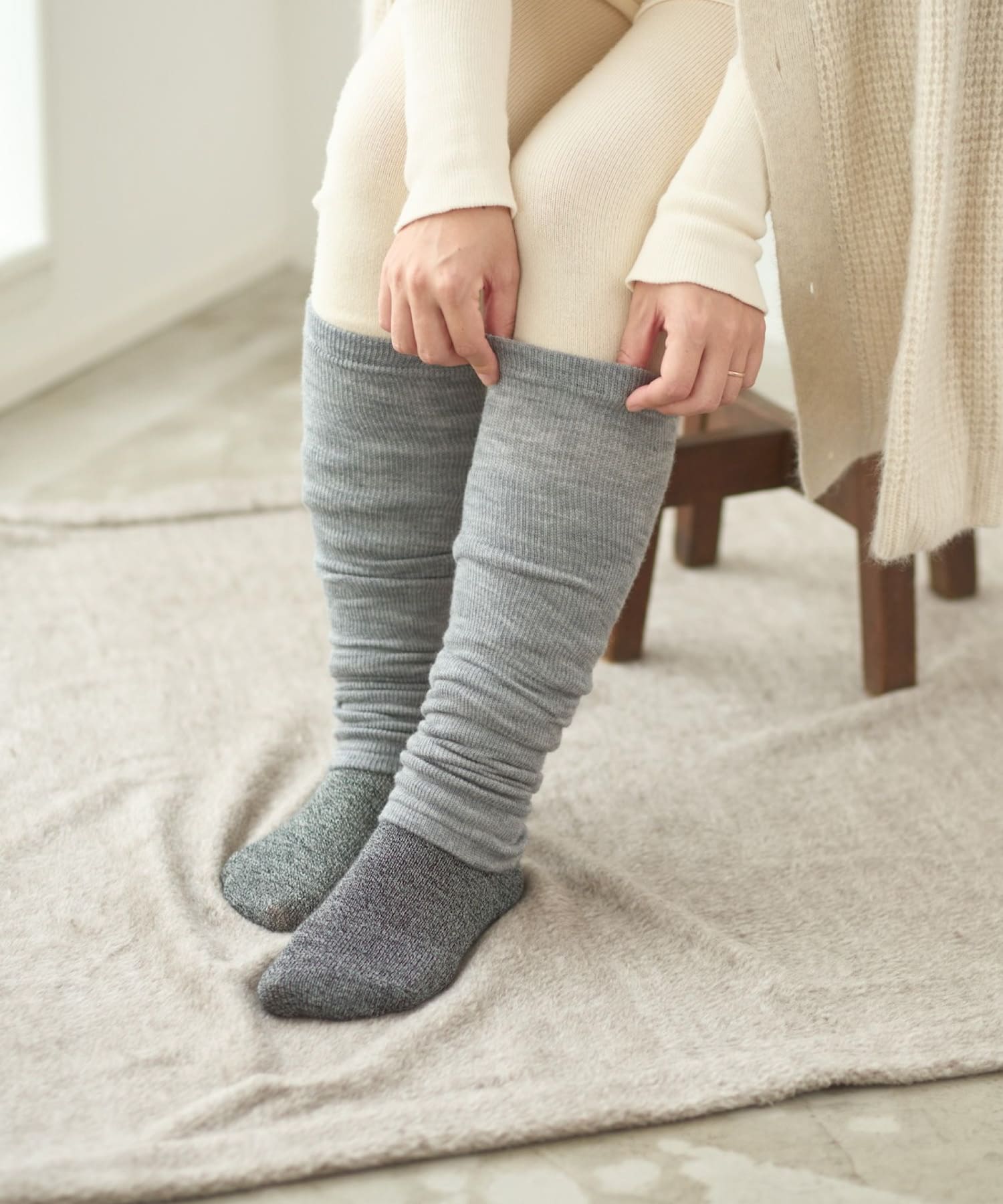 くらしきぬ　レッグウォーマー ロング