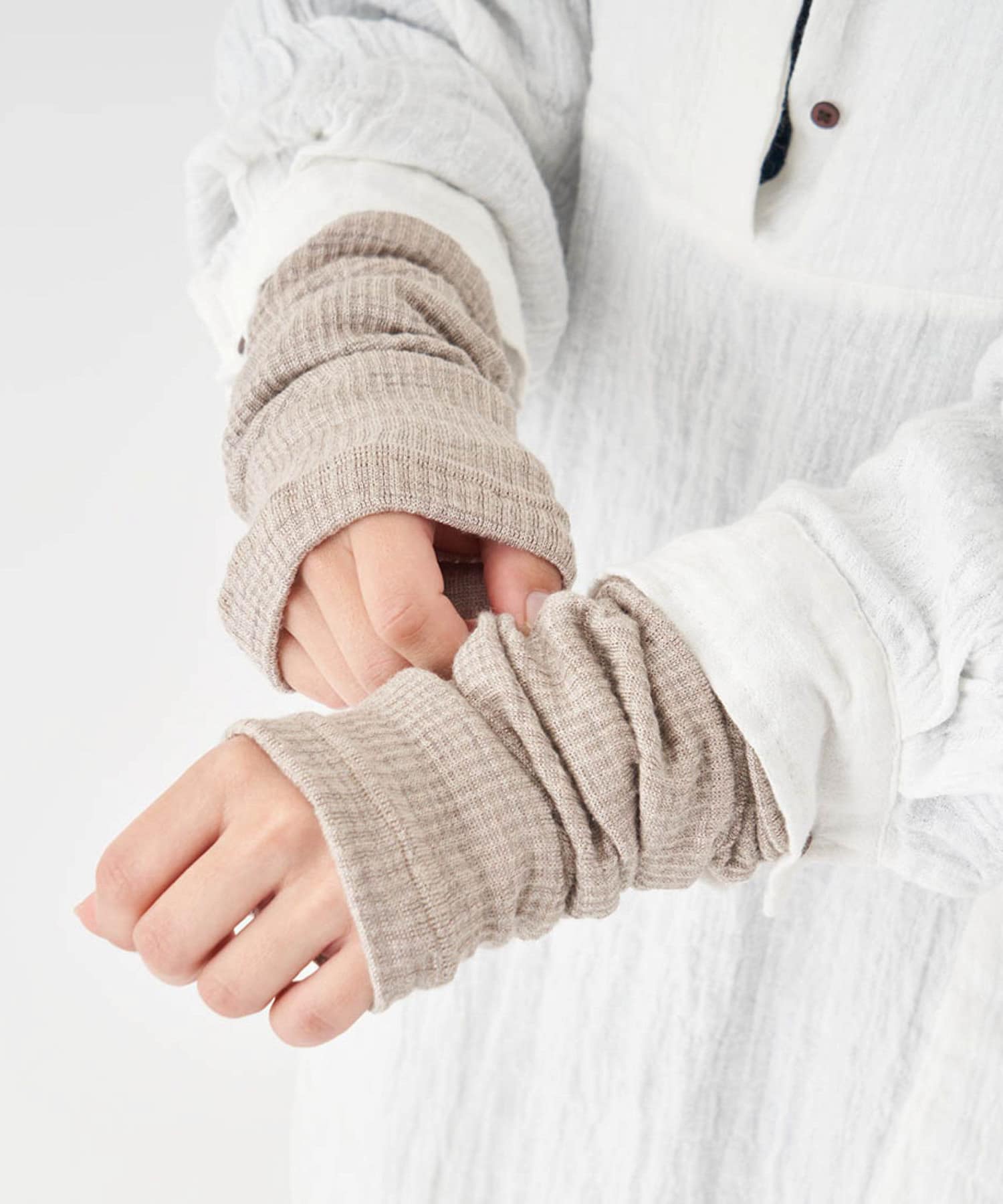 くらしきぬ　シルク＆ウール ウォーマー