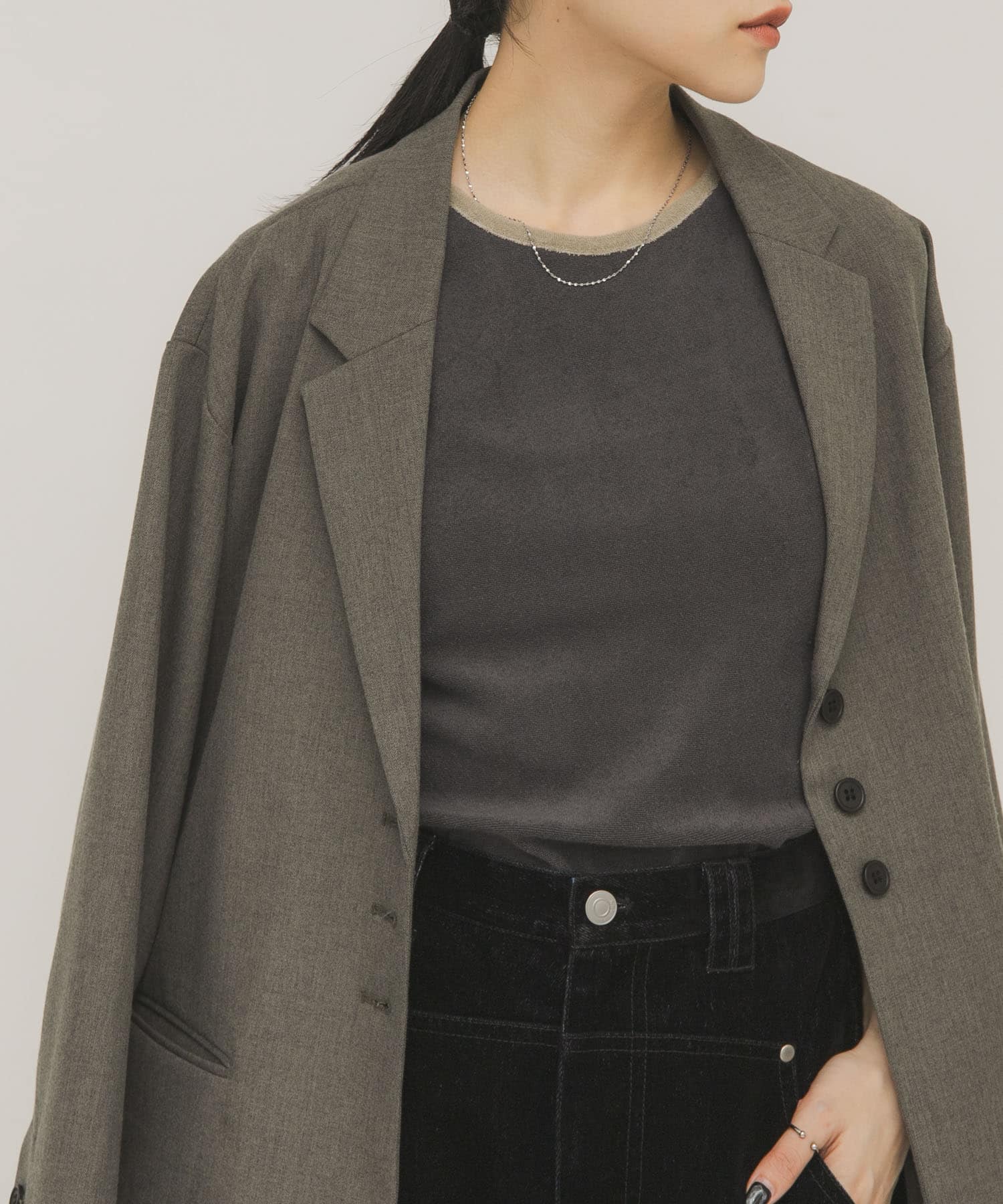 身長：160cm サイズ：one