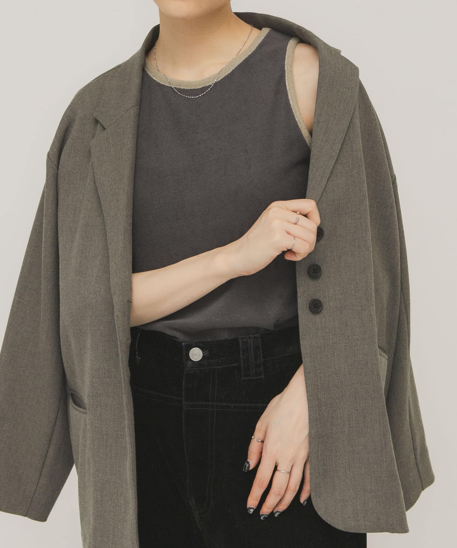 身長：160cm サイズ：one