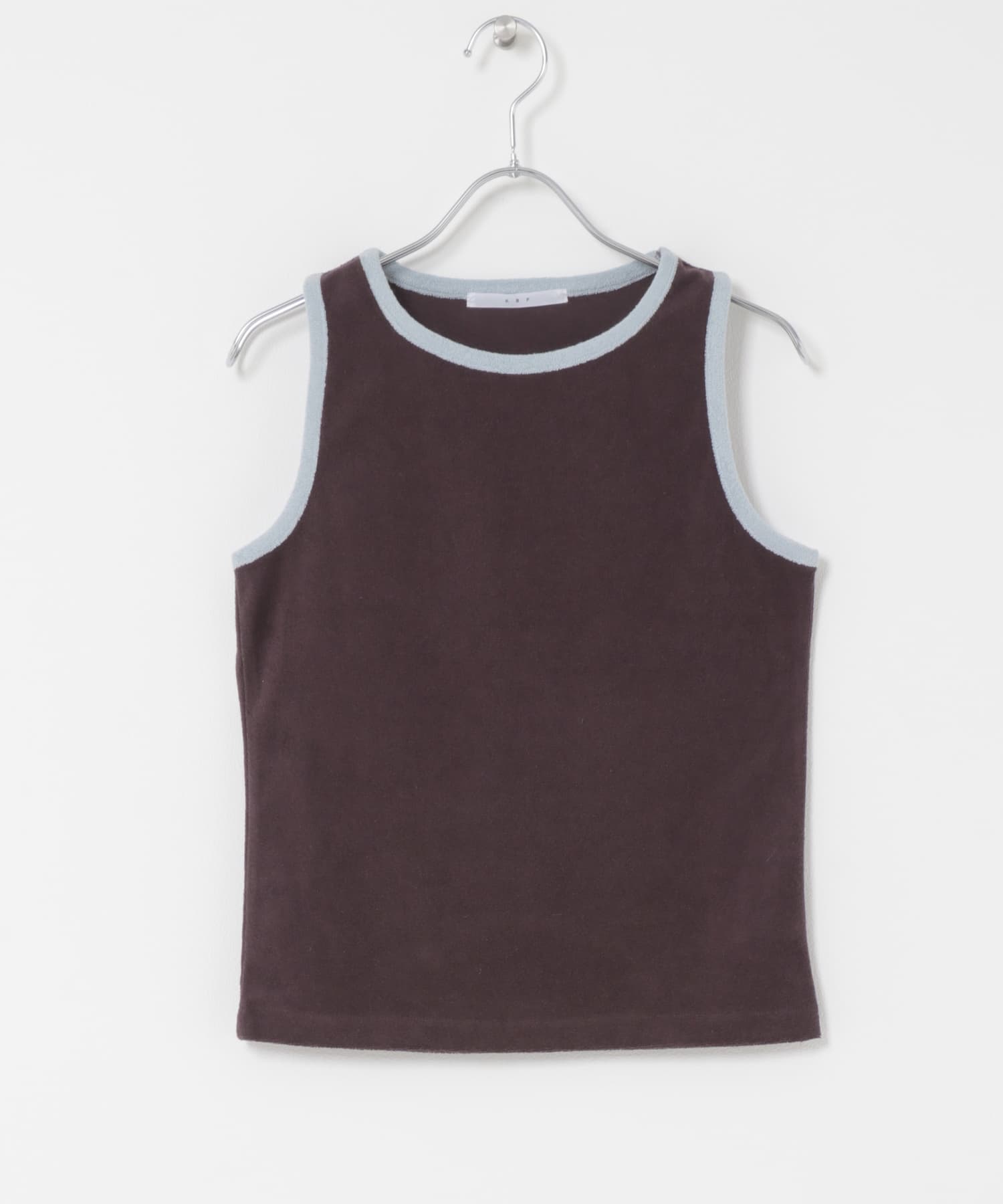バイカラーパイルタンク BROWN One