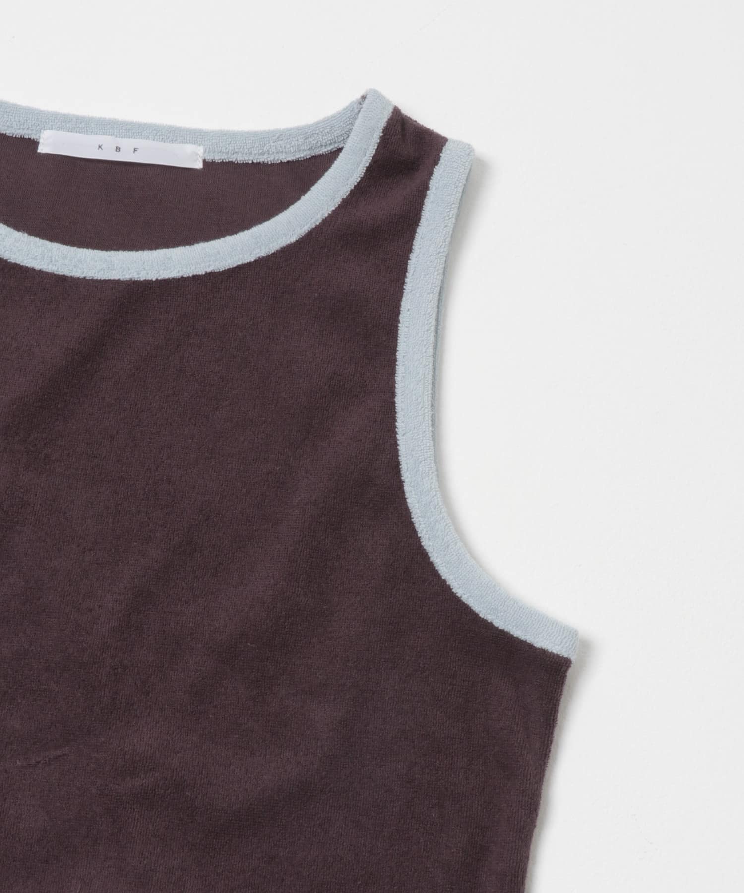 バイカラーパイルタンク BROWN One