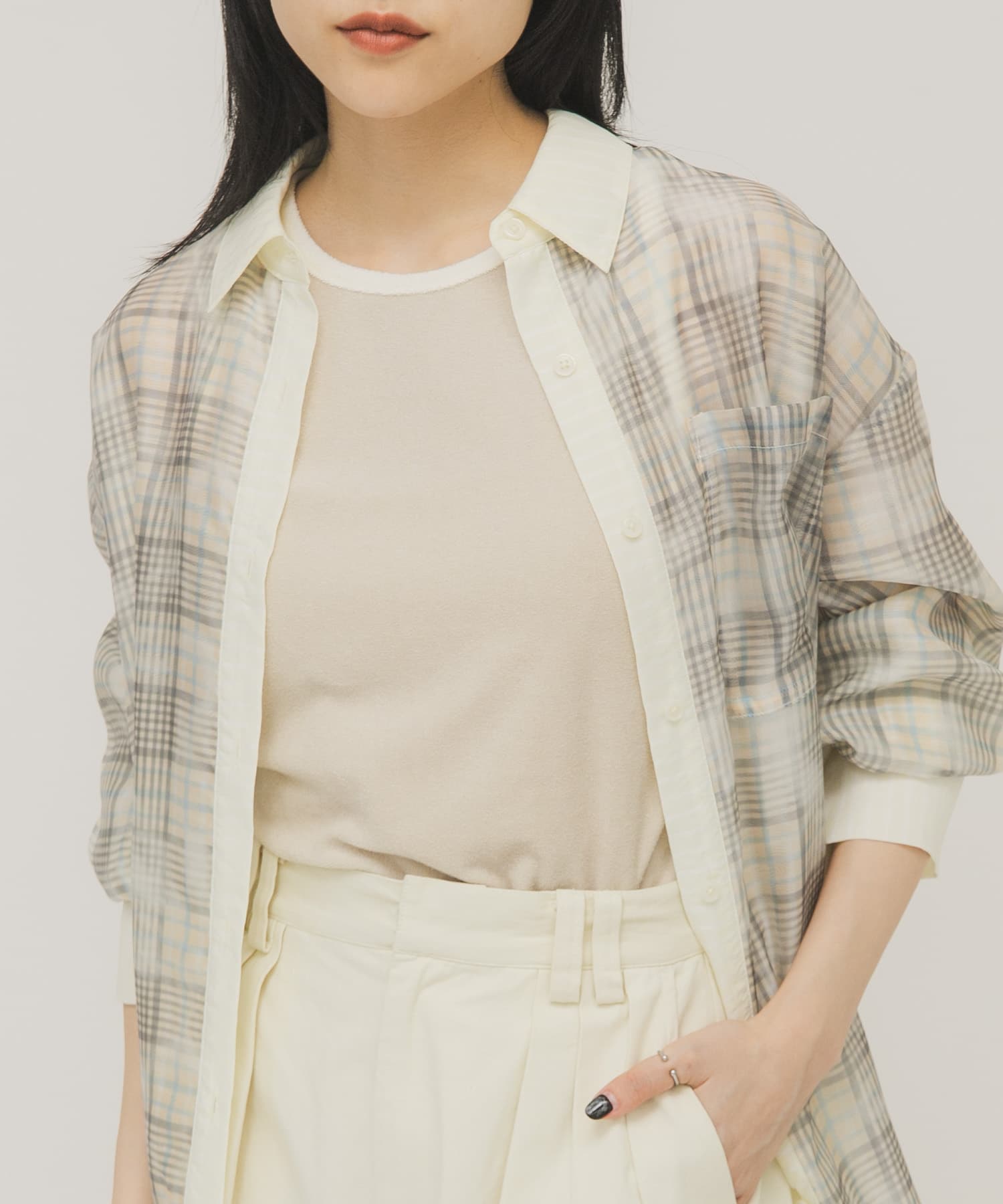 身長：160cm サイズ：one