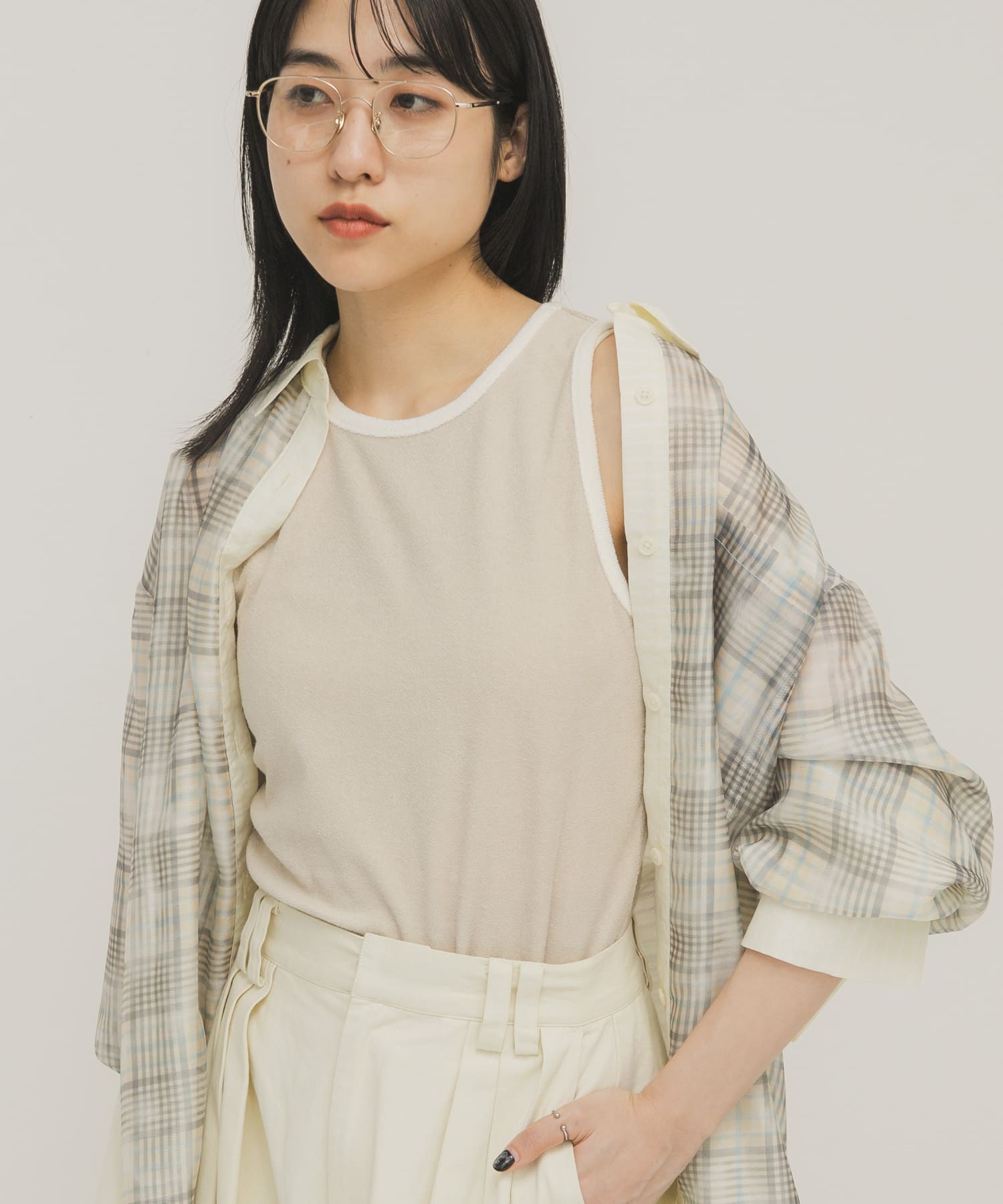 身長：160cm サイズ：one