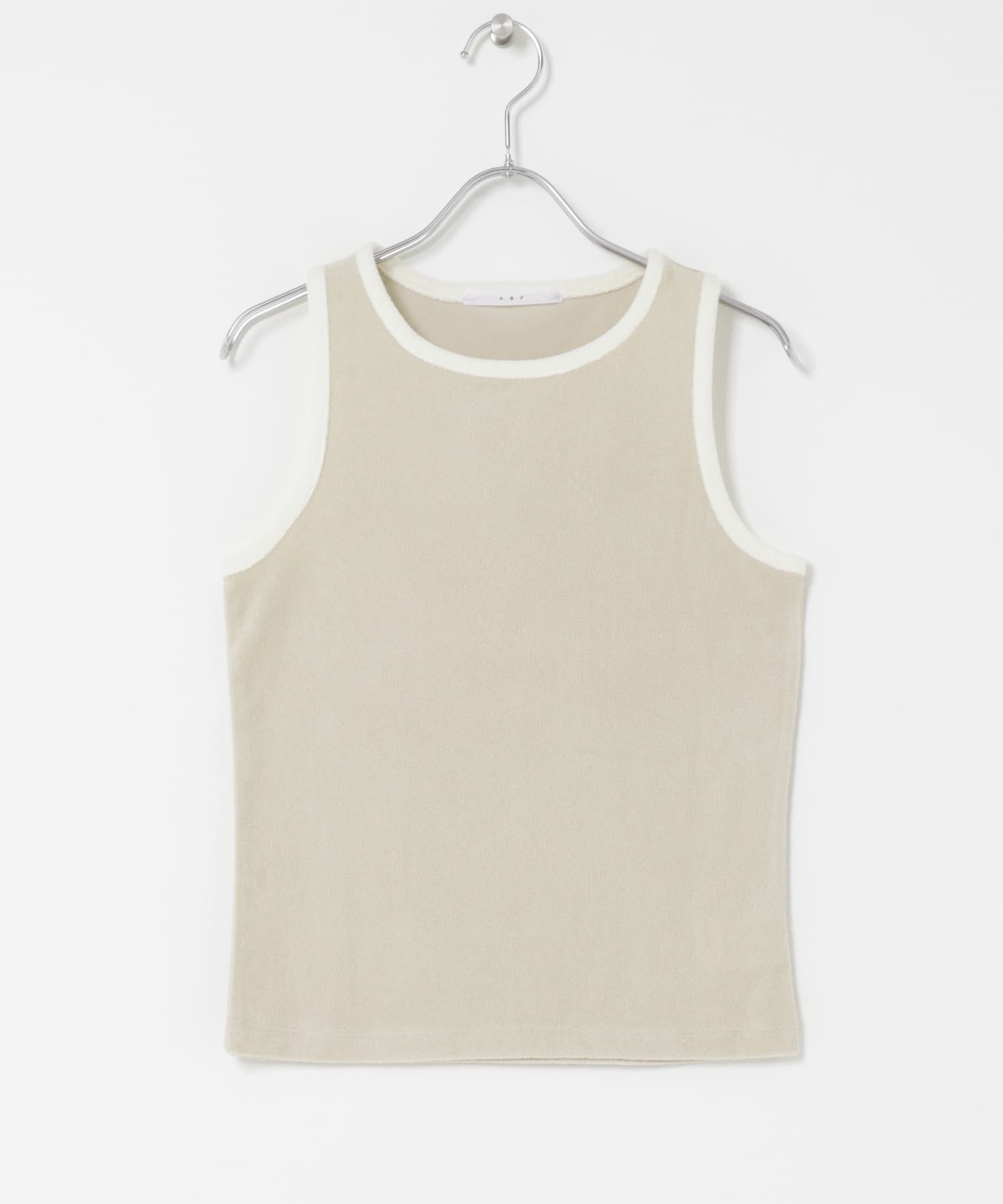 バイカラーパイルタンク BEIGE One