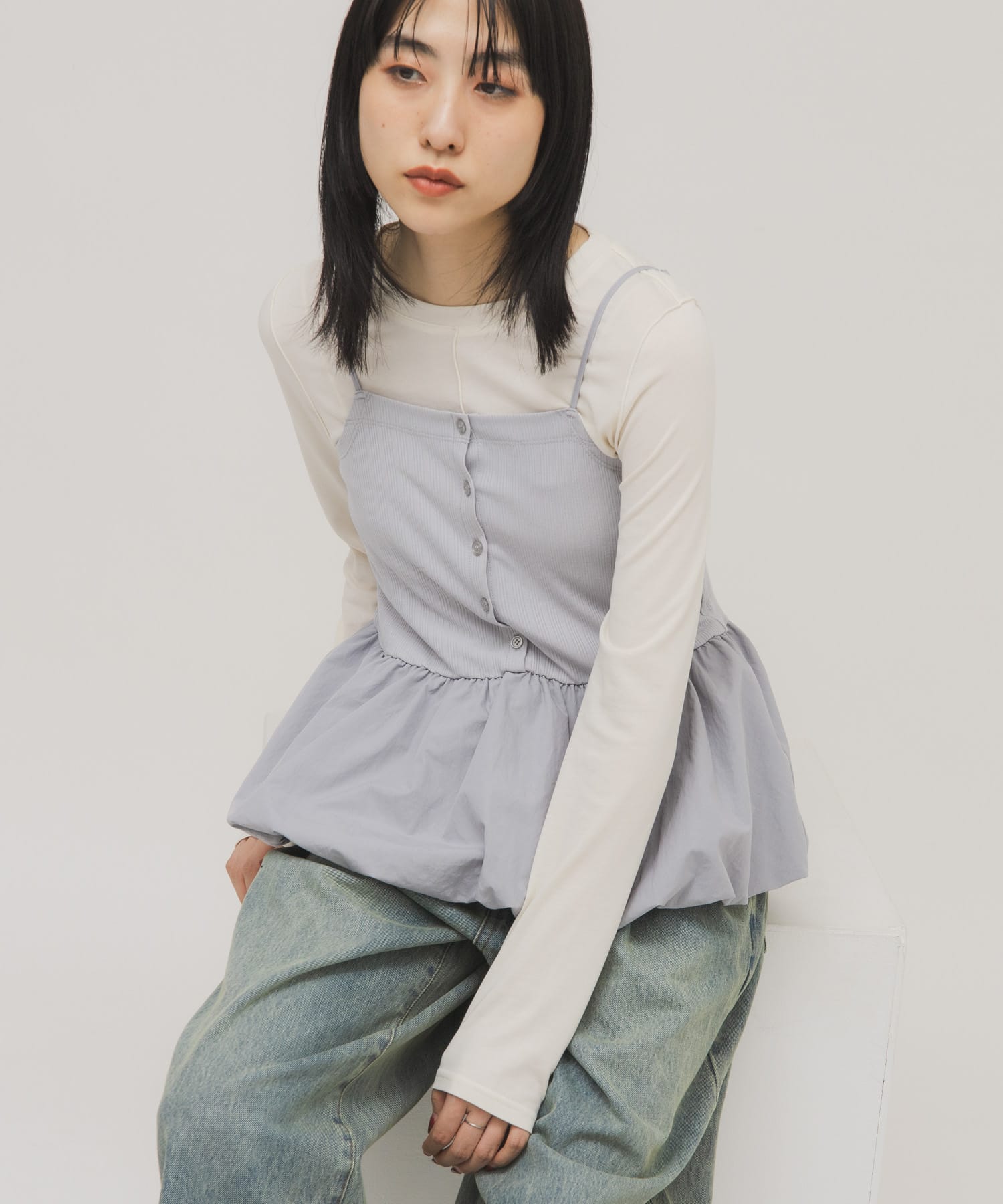 バルーンビスチェSETトップス(One OFF×BLUE): トップス｜URBAN