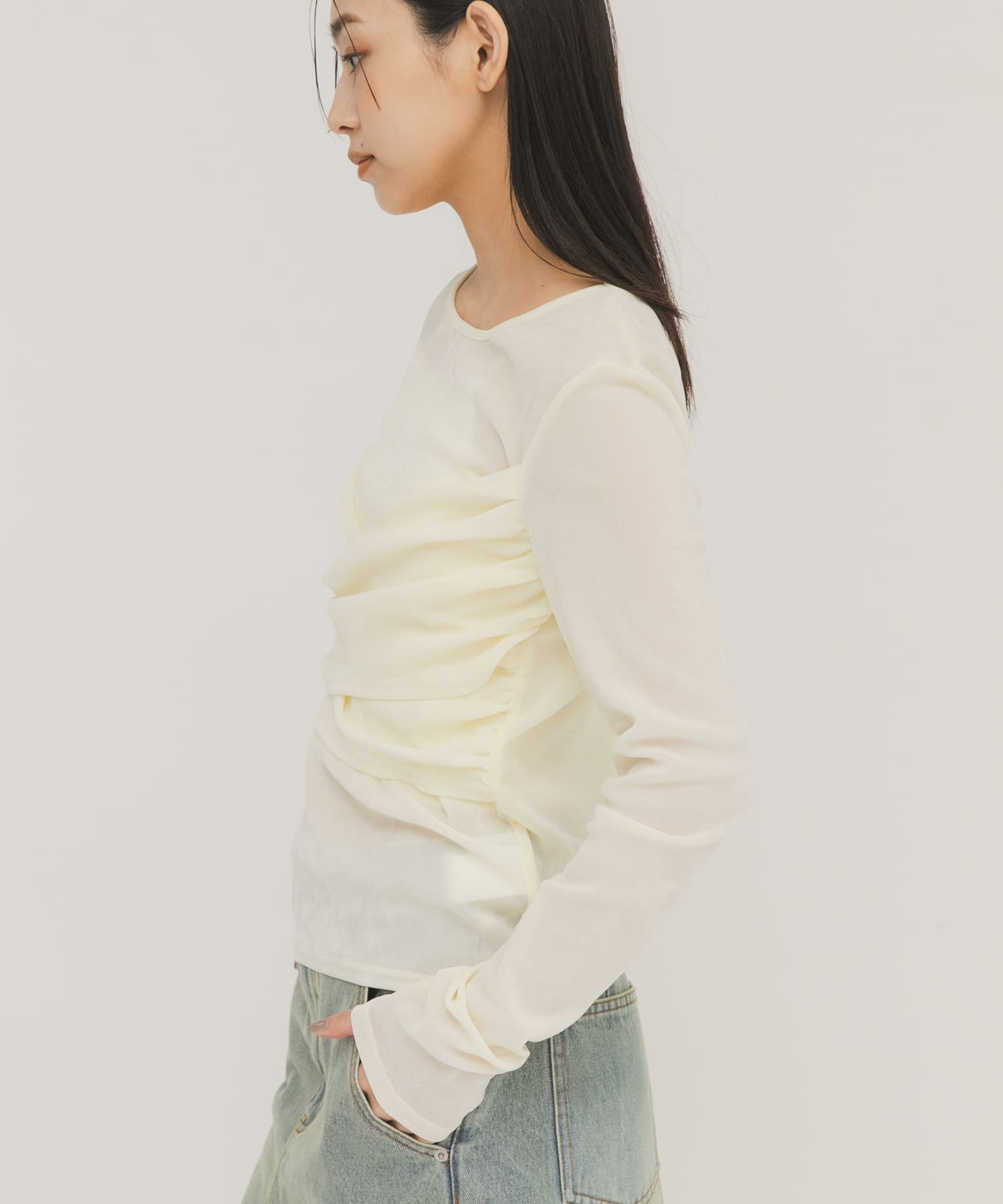 身長：163cm サイズ：one