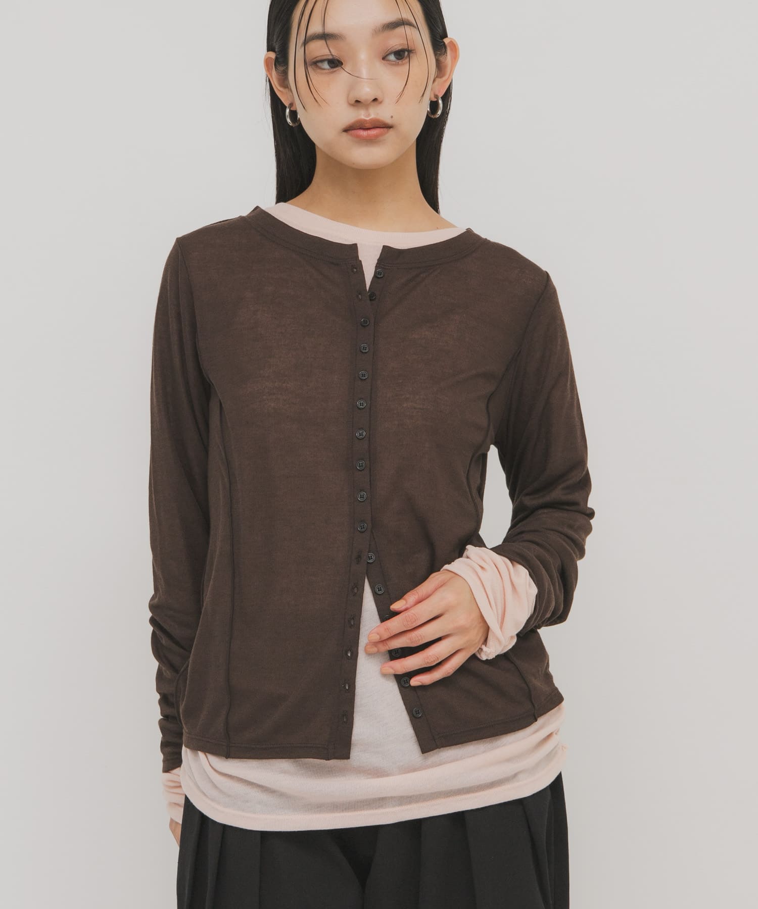 身長：163cm サイズ：one