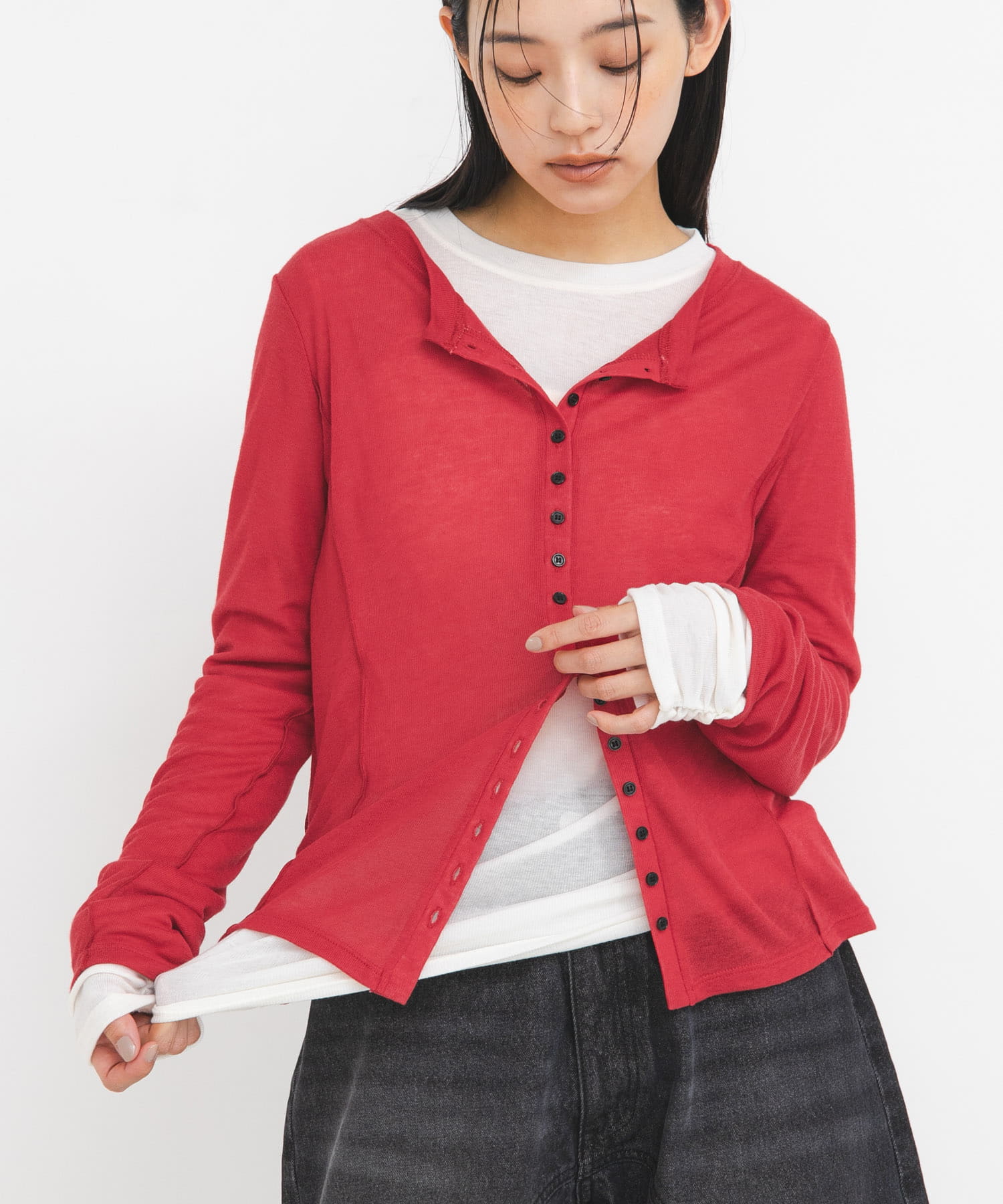 身長 : 163cm サイズ : one