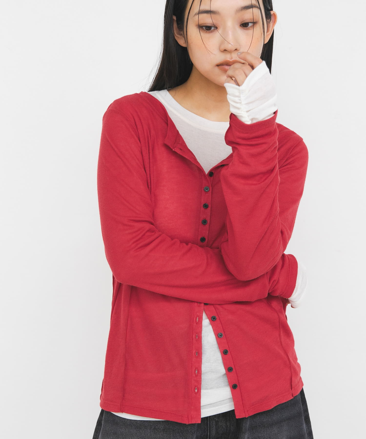 身長 : 163cm サイズ : one