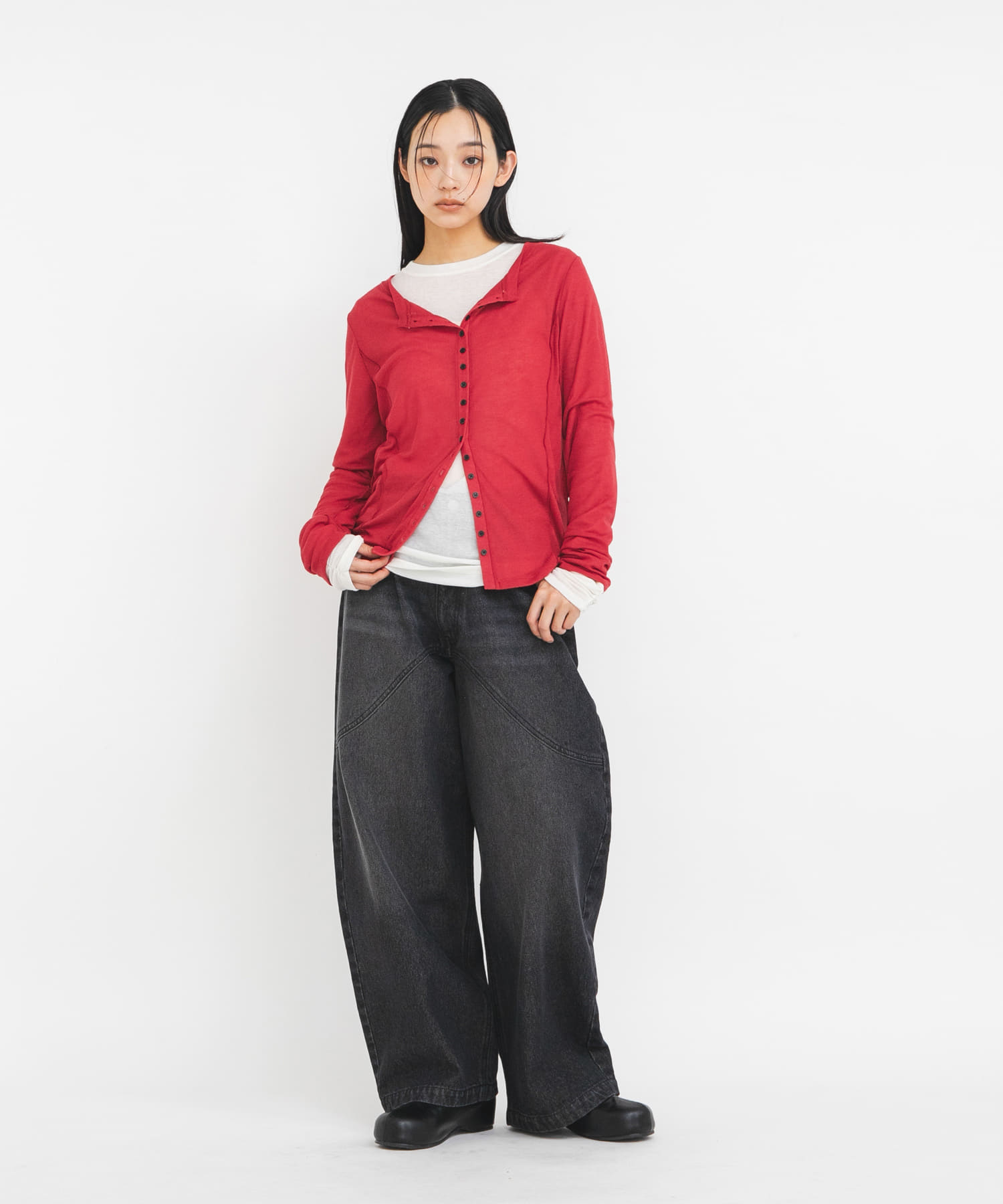 身長 : 163cm サイズ : one