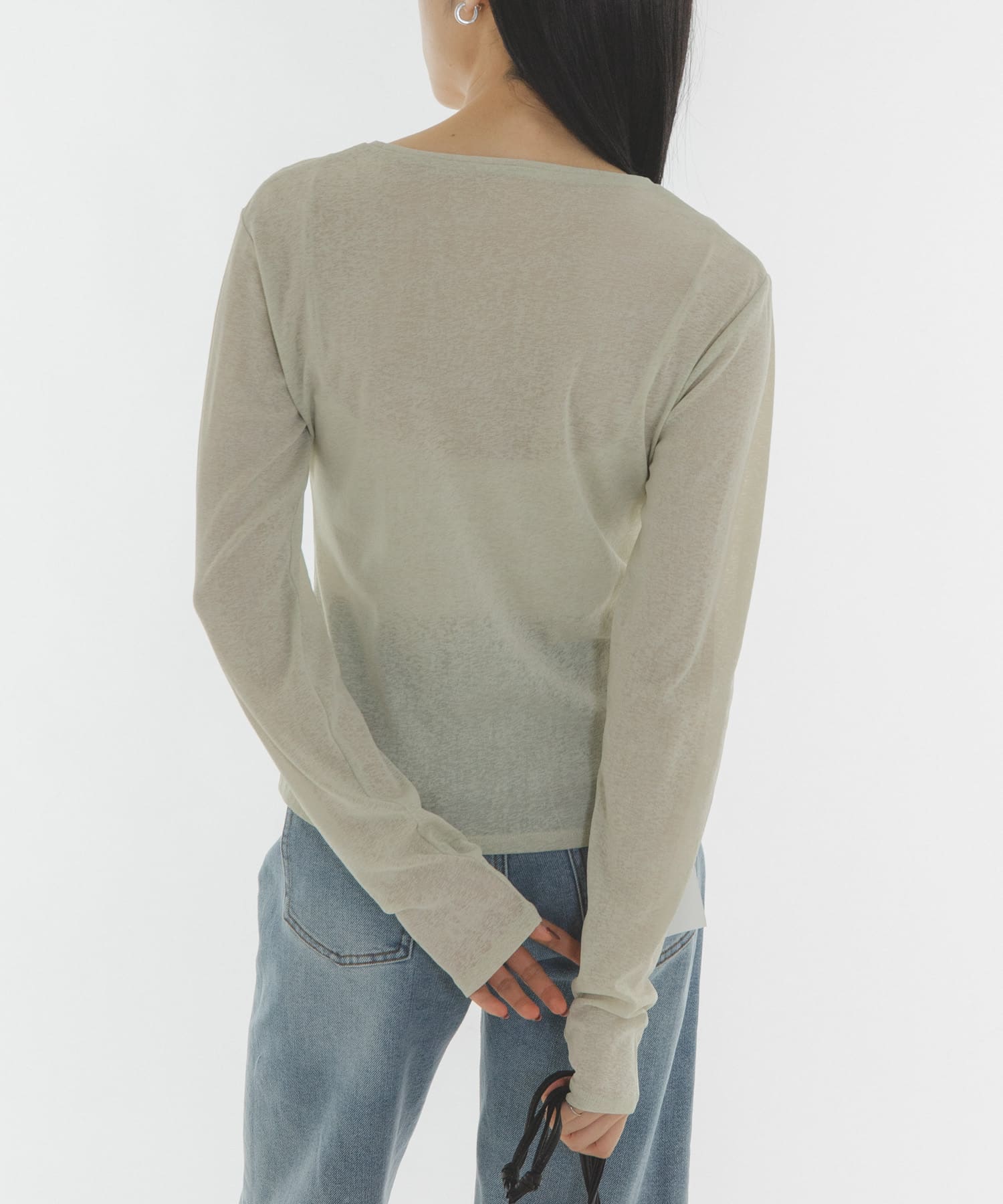 身長：160cm サイズ：one