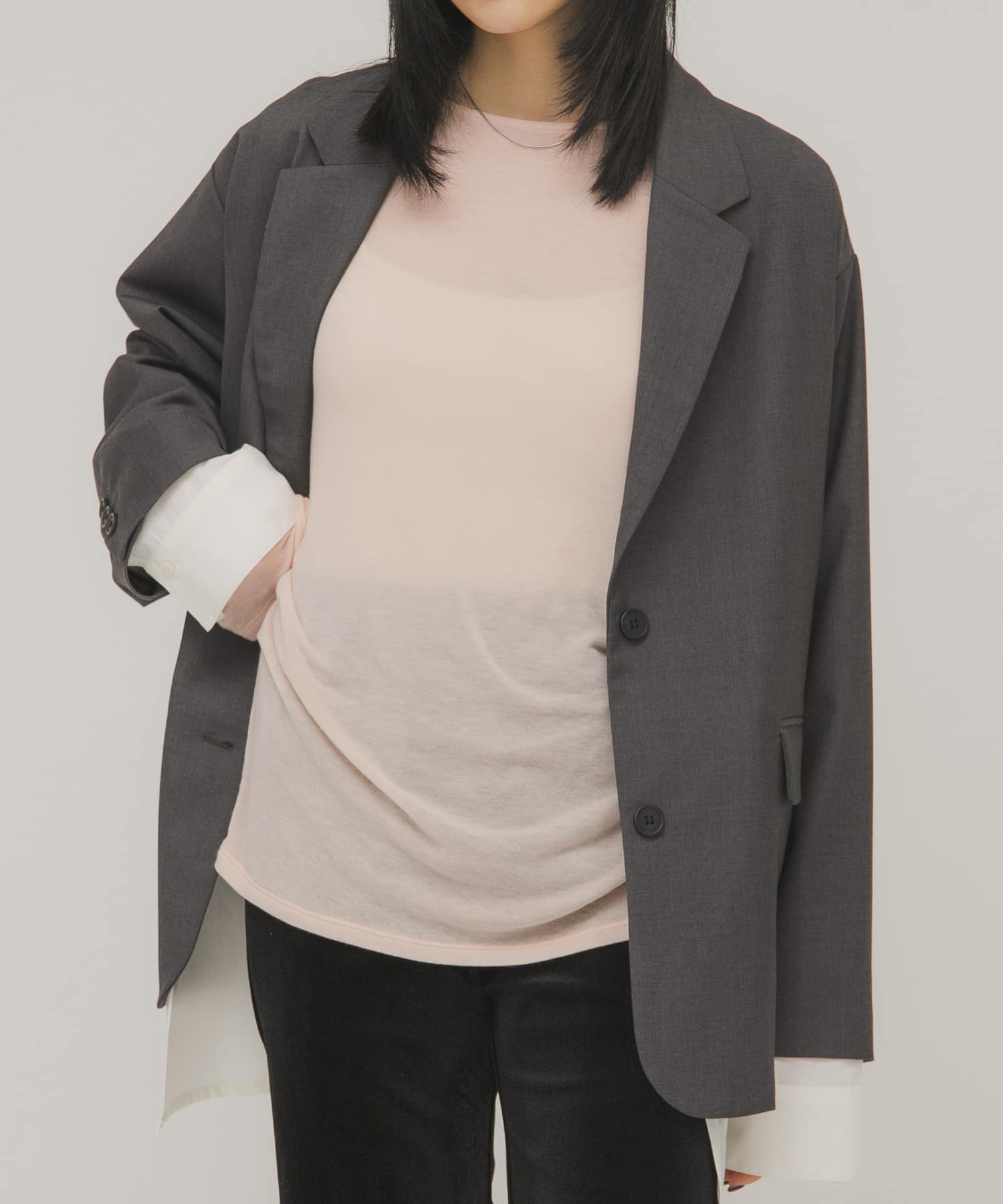 身長：160cm サイズ：one