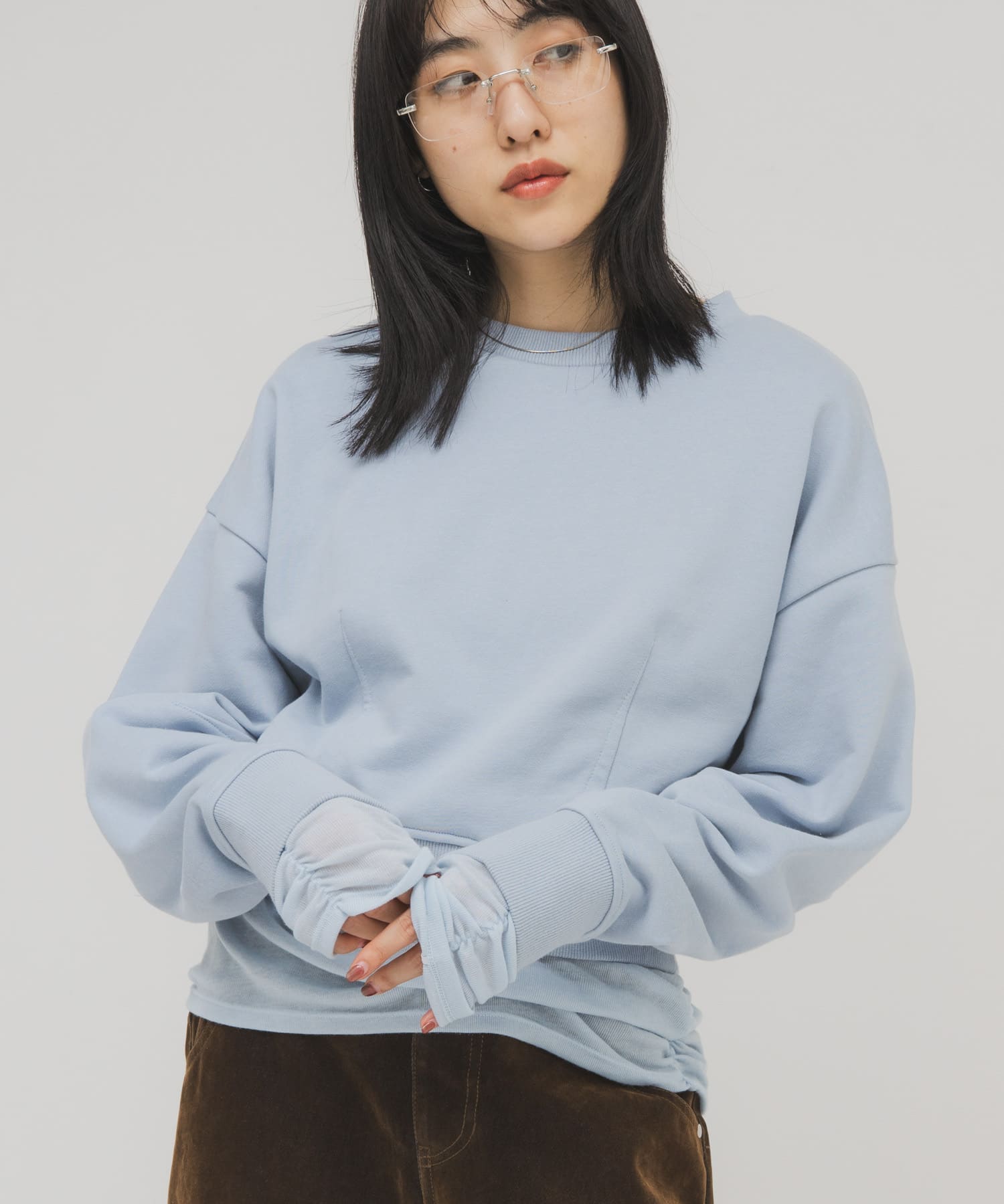 身長：160cm サイズ：one