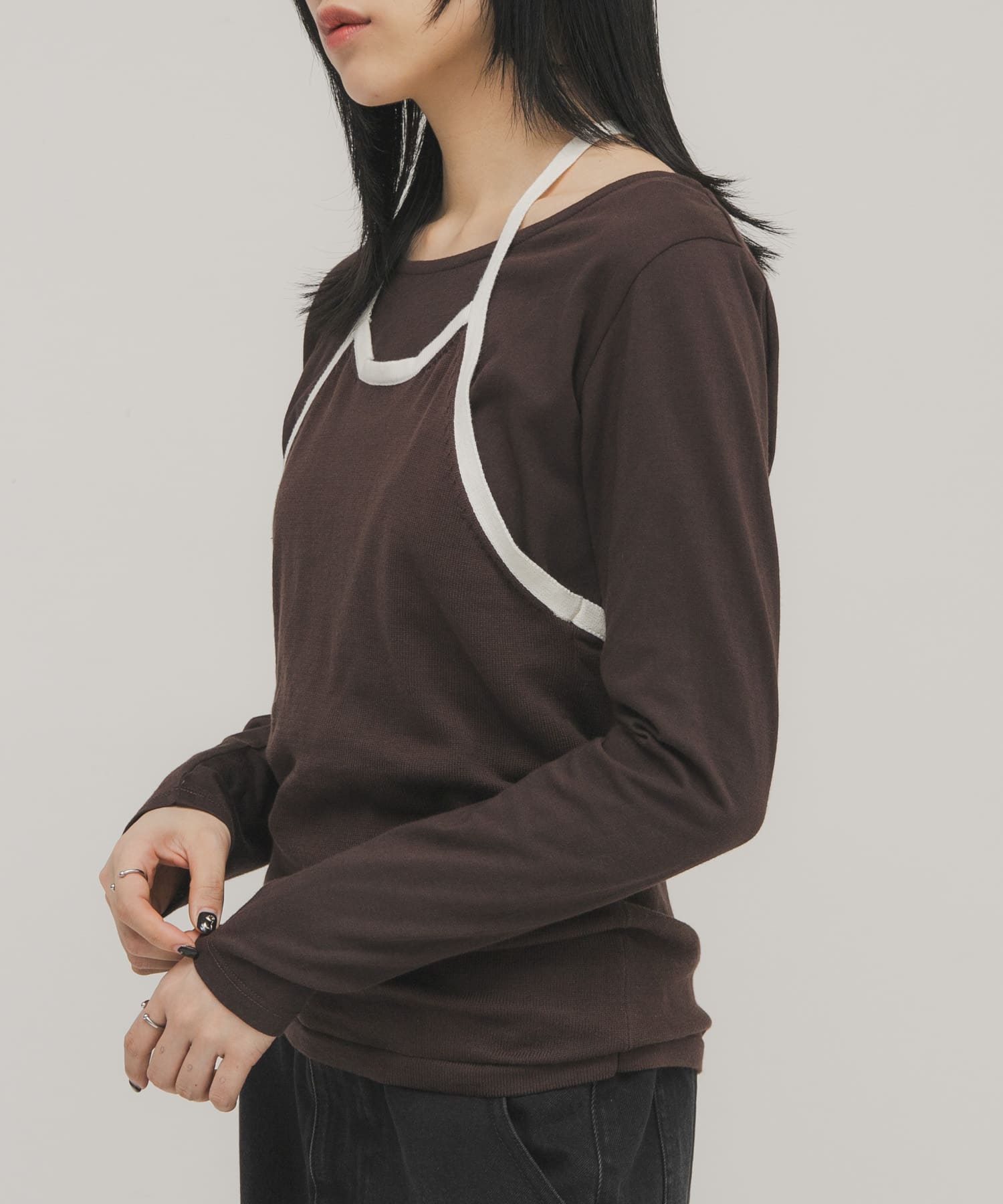 身長：160cm サイズ：one