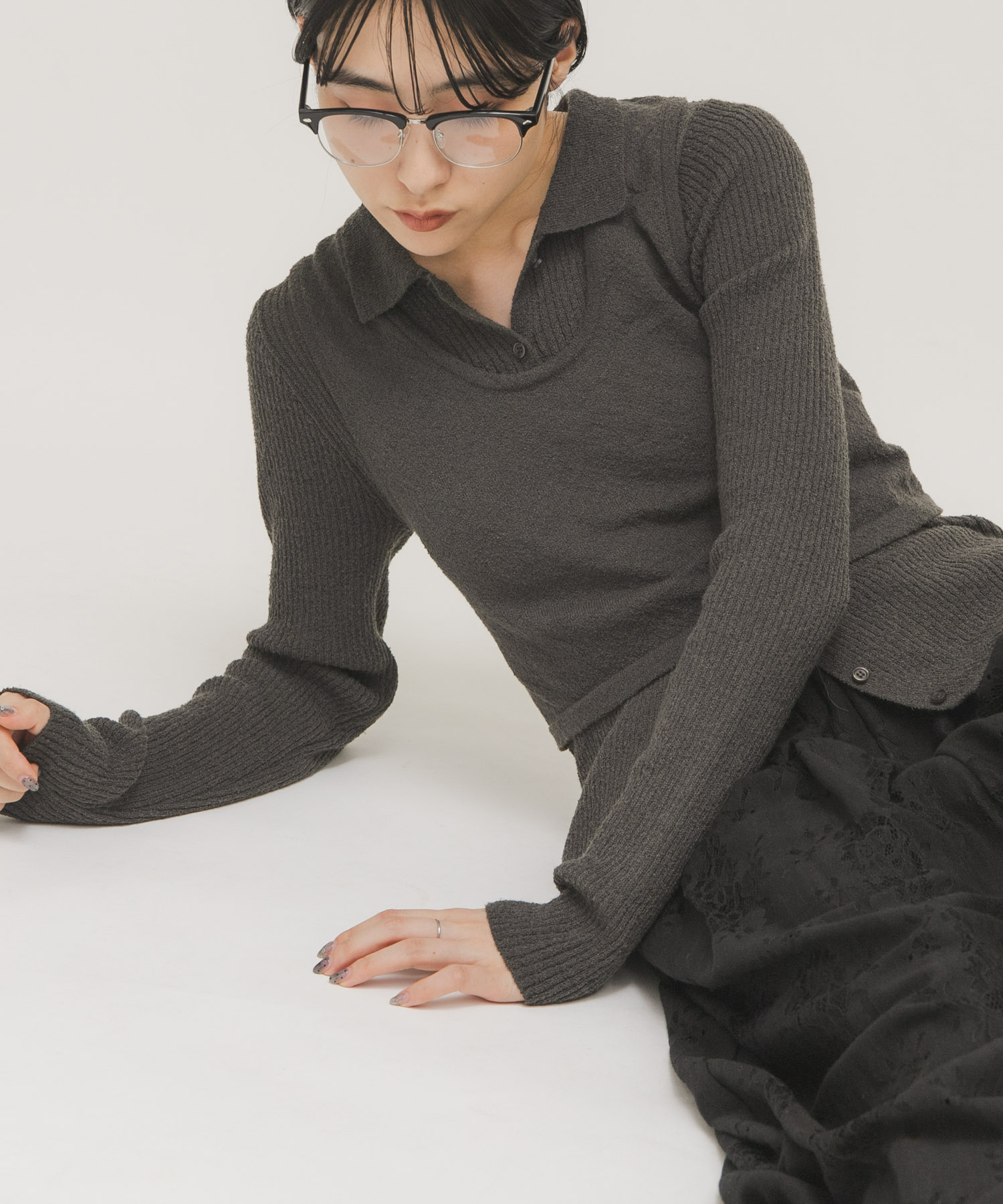 身長：160cm サイズ：one