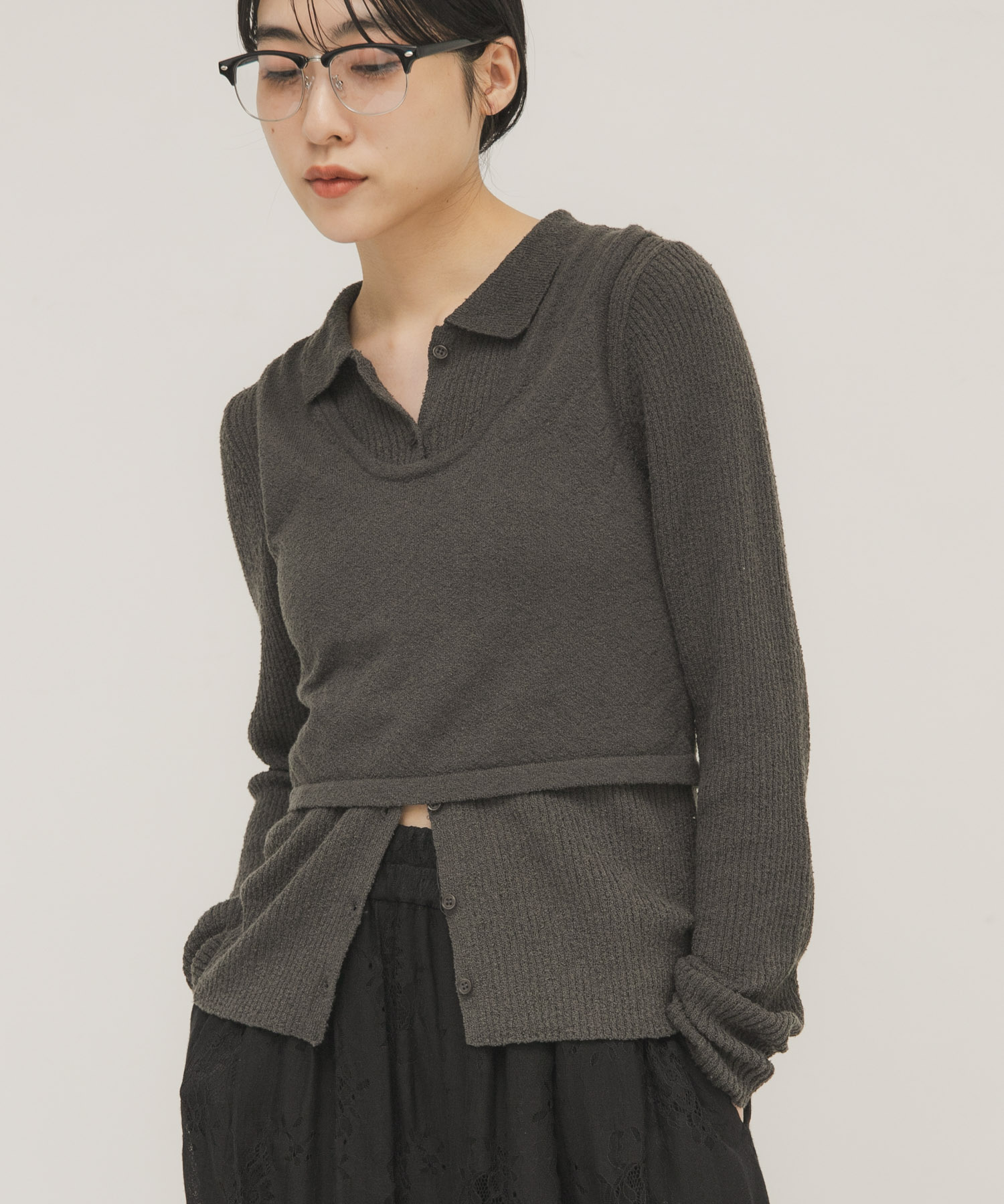 身長：160cm サイズ：one