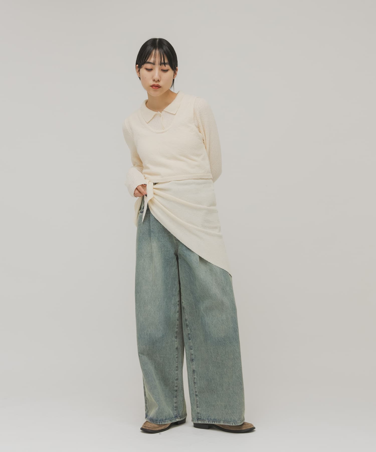 身長：160cm サイズ：one